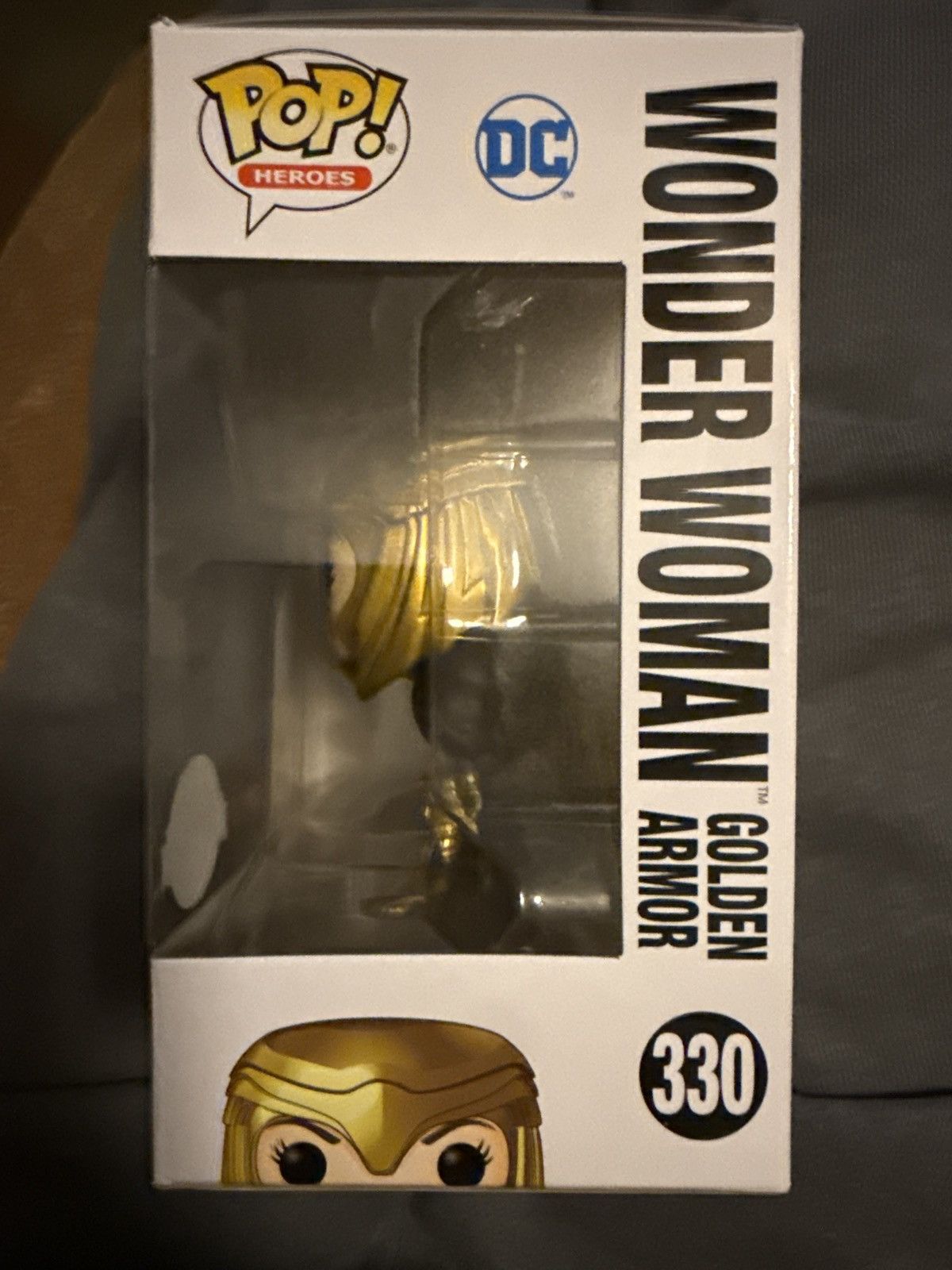 POP MART Funko Pop #330 Pop Heroes Wonder Woman GOLDEN ARMOR WW84 NEW Size ONE SIZE - 2 Thumbnail
