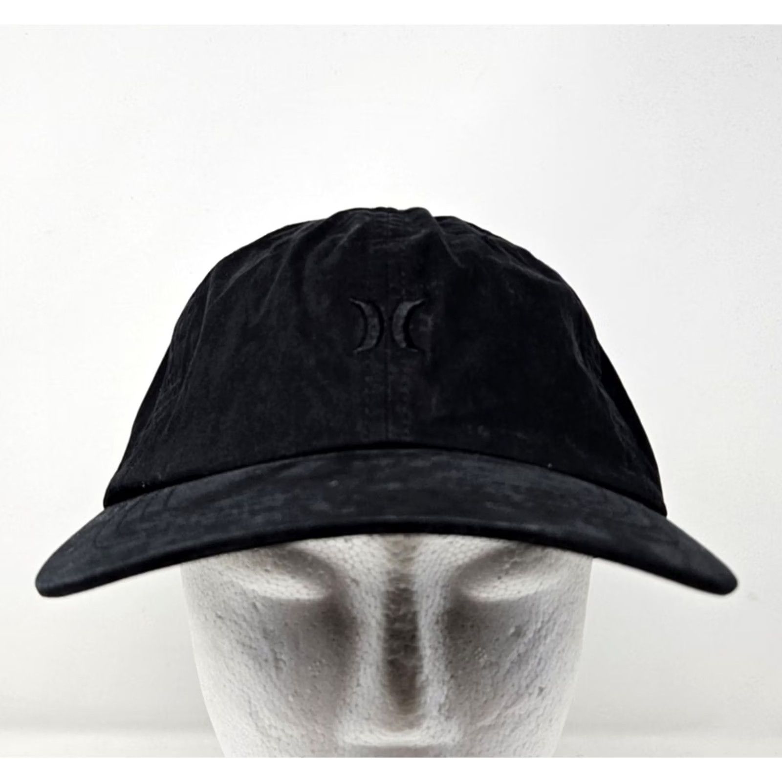 Hurley Hurley Baseball Hat Mens One Size Black Adjustable Yupoong Classics Y2K Cotton Nylon Solid Casual Cap Size ONE SIZE - 2 Thumbnail