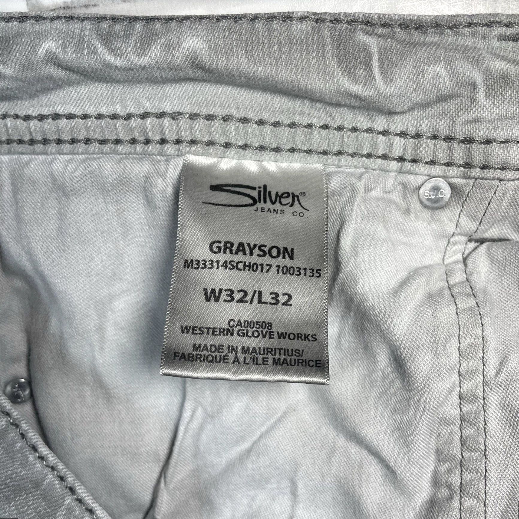 Silver Jeans Co. Silver Jeans Co. Grayson Gray Denim Jeans Women’s Size 32 Size 24" / US 00 / IT 34 - 6 Thumbnail