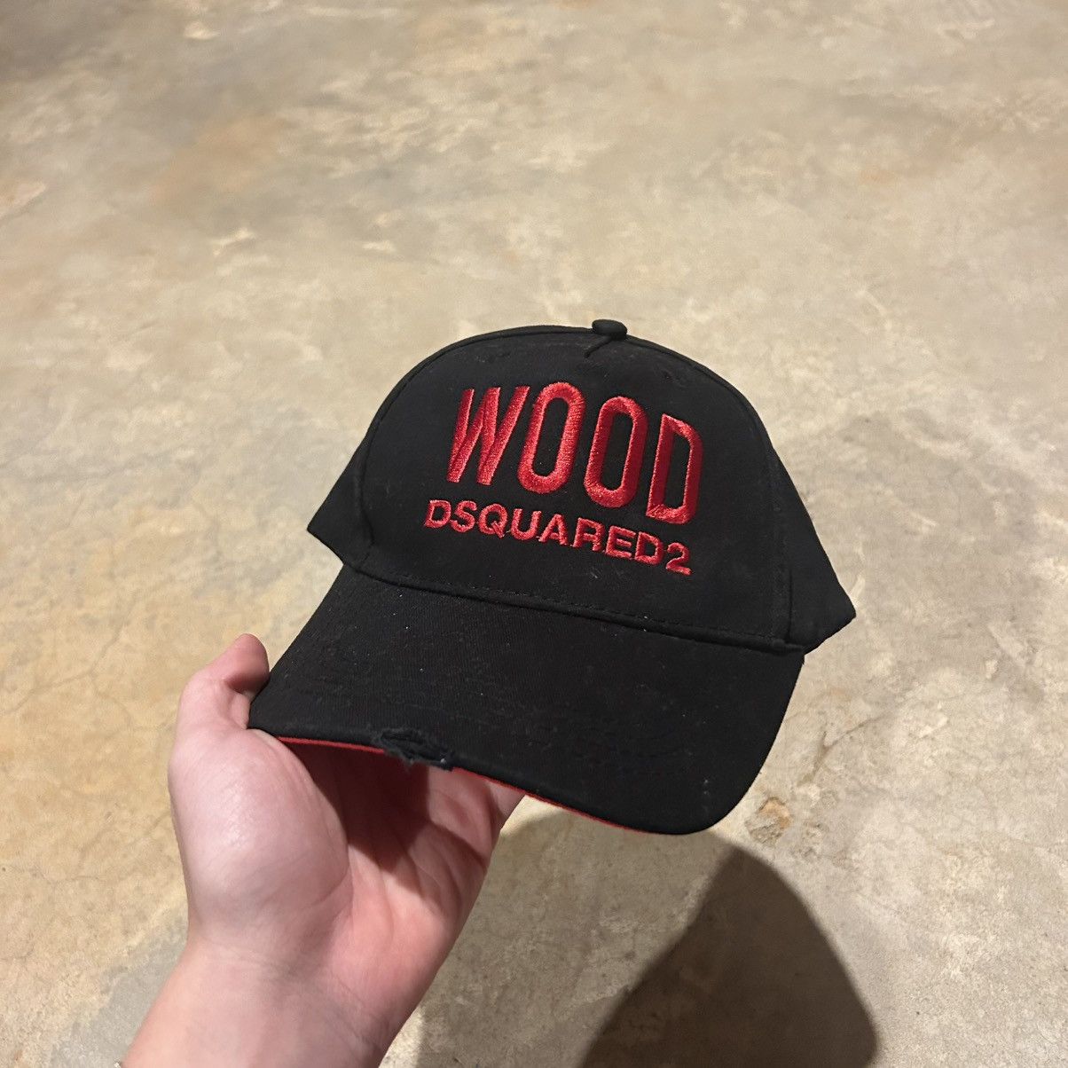 Designer × Dsquared2 SAMPLE Dsquared2 WOOD Born in Canada Strapback Hat Rare Size ONE SIZE - 2 Thumbnail