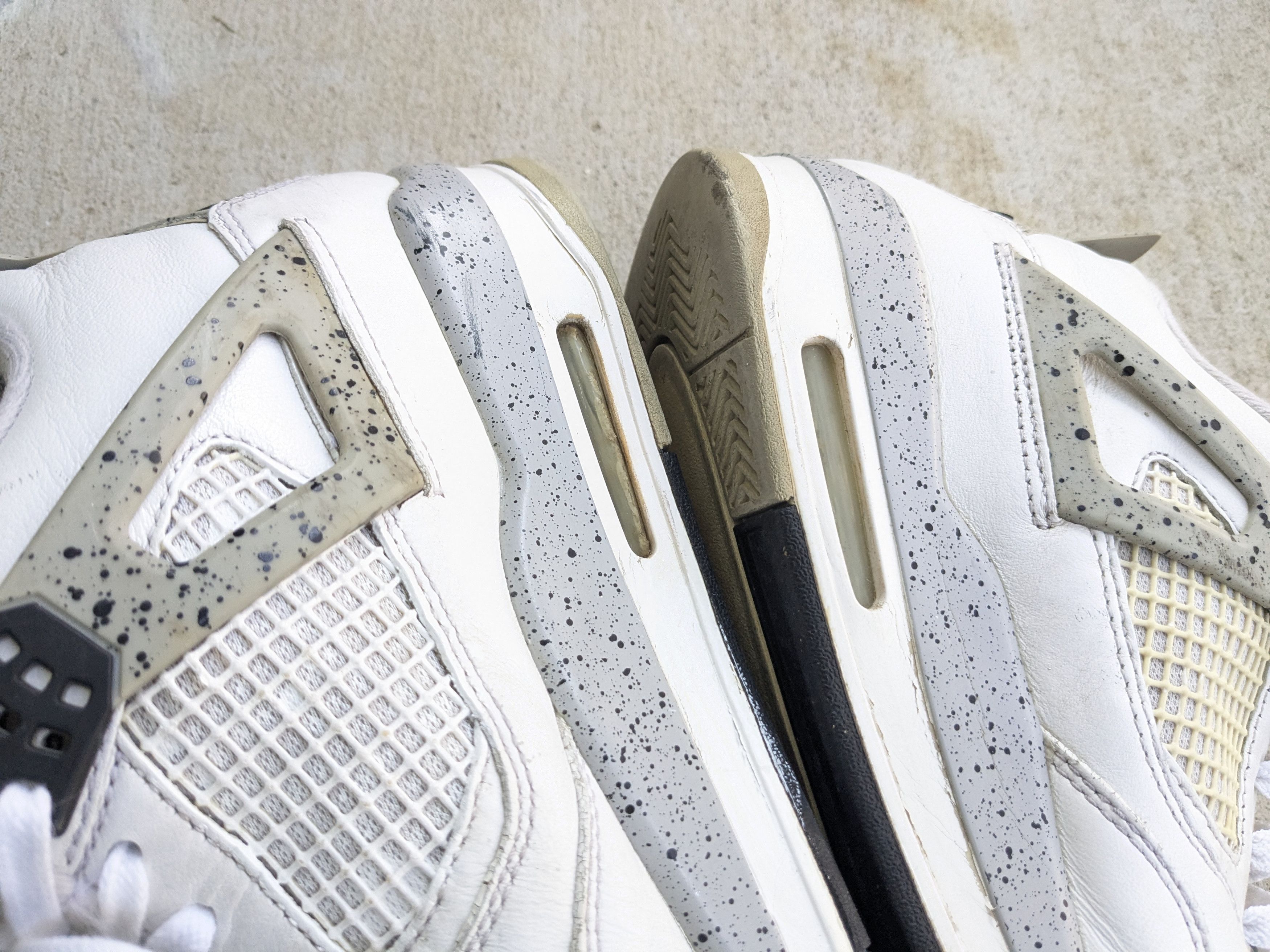 Jordan Brand Nike Air Jordan 4 White Cement OG 2016 12 840606-192 Size US 12 / EU 45 - 10 Thumbnail
