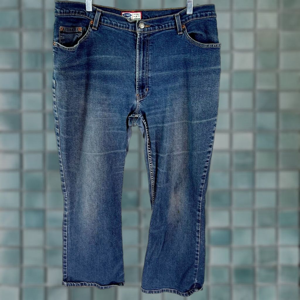 Old Navy Old Navy Women's High Rise Blue Straight Leg Jeans Size 18 Regular Fit Size 40" / US 18 - 1 Thumbnail