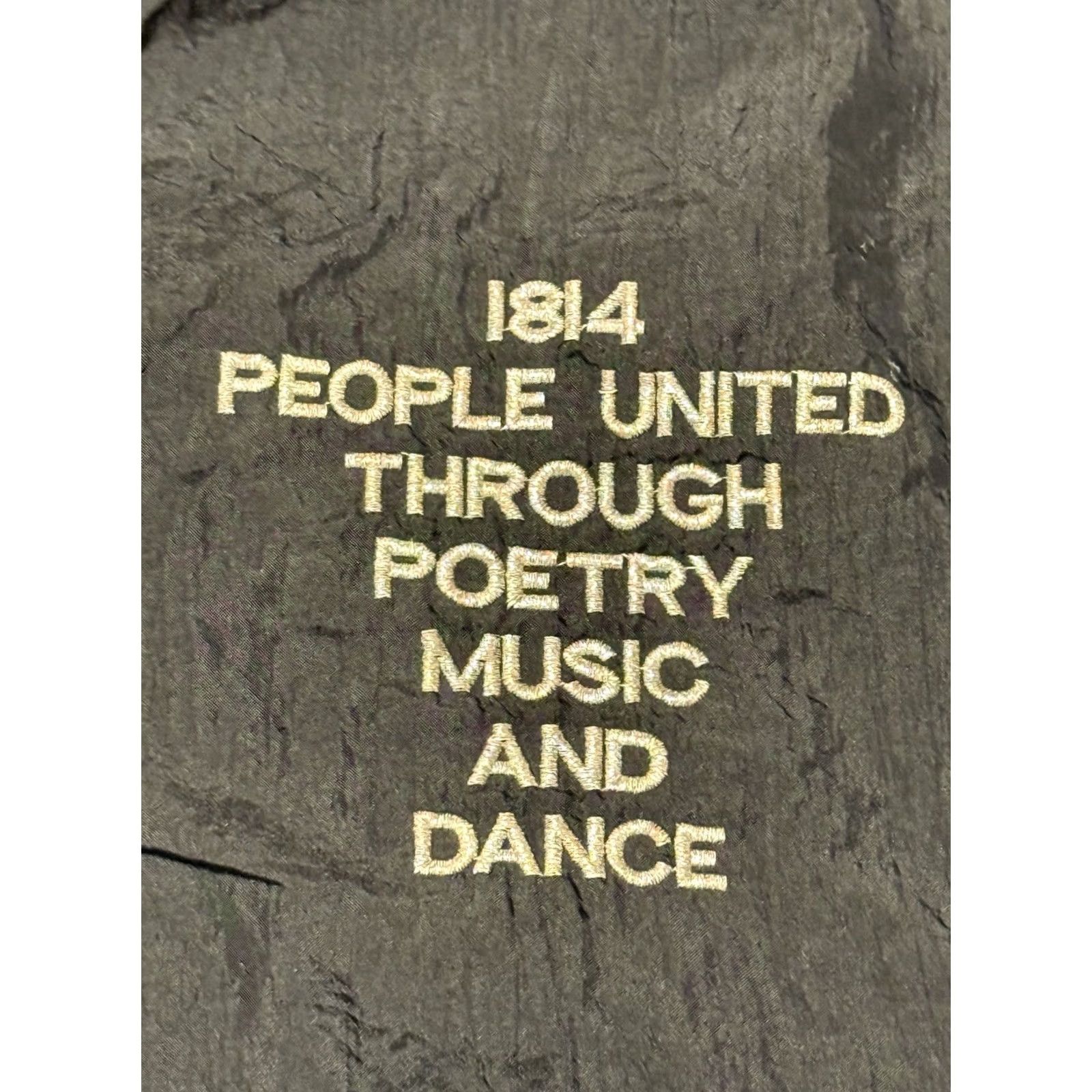Rhythm VINTAGE Janet Jackson Rhythm Nation Tour Jacket L/XL Windbreaker Black 90s Music Band Embroidered Logo Full Zip Womens/Mens Size US L / EU 52-54 / 3 - 4 Thumbnail
