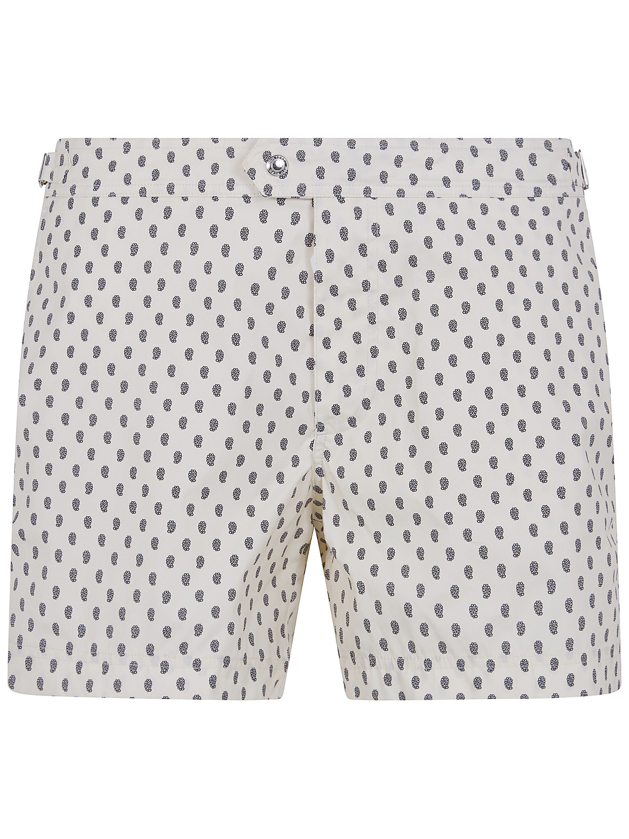 Tom Ford PAISLEY PRINT MICRO COMPACT POPELINE WR SWIM SHORTS Size US L / EU 52-54 / 3 - 1 Thumbnail