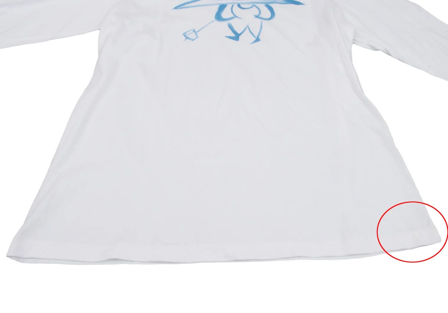 Yohji Yamamoto Yohji Yamamoto Drawing Print T-Shirt White Blue M Size US M / EU 48-50 / 2 - 9 Thumbnail