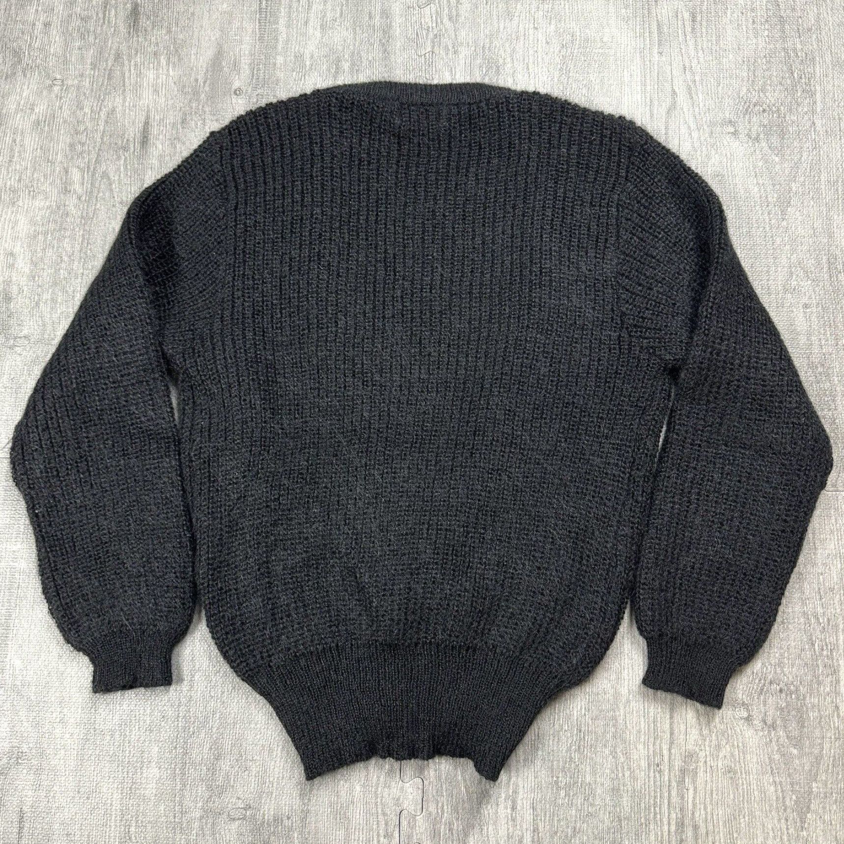 Vintage VINTAGE EDINBURGH SCOTLAND MOHAIR BLEND FUZZY SHAGGY CARDIGAN M 38/40 BLACK 80s 90s Unisex Size M / US 6-8 / IT 42-44 - 7 Thumbnail