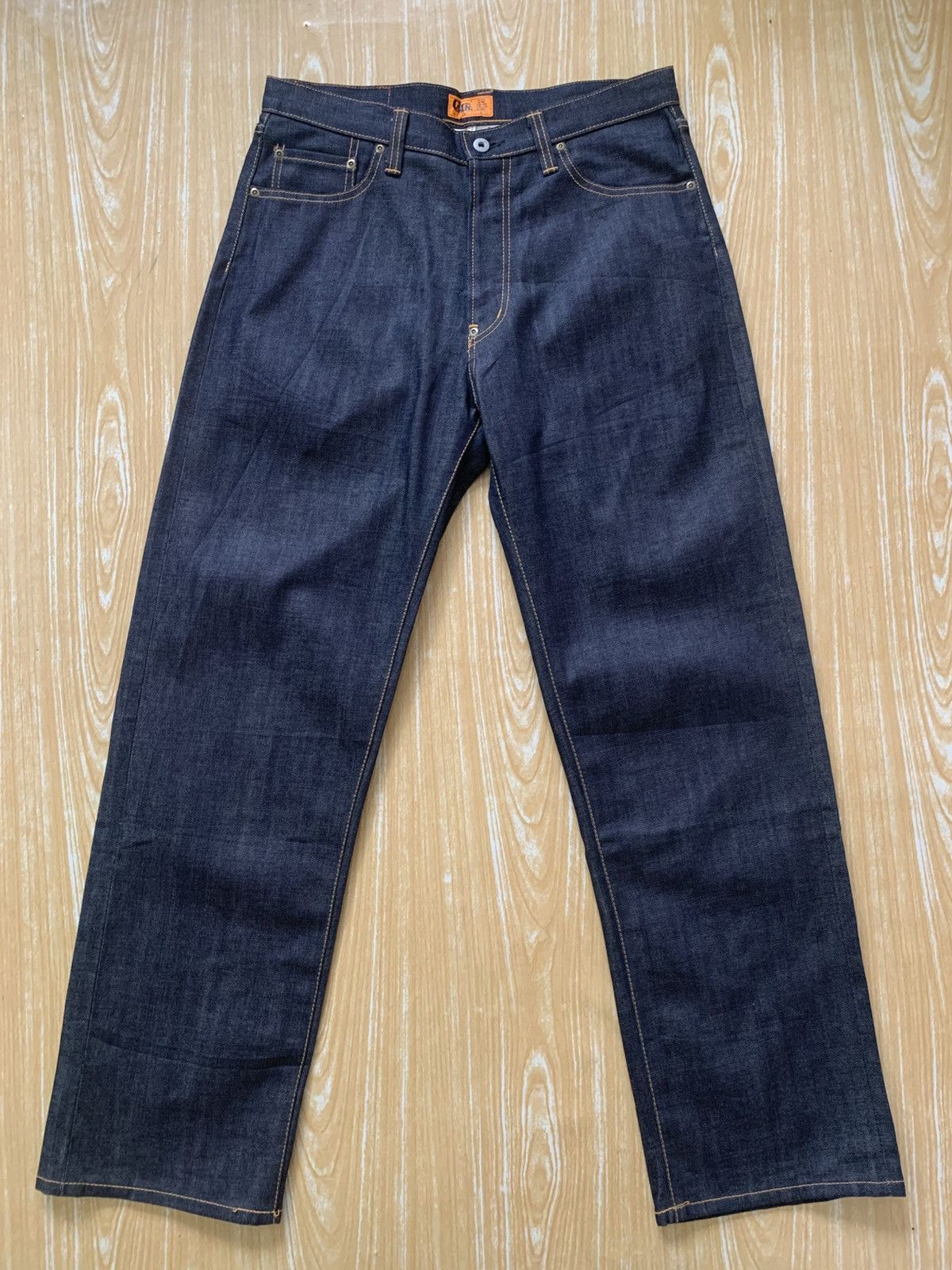 Japanese Brand 🔥 Rare.. Calee Selvedge Hard Denim Jeans Pants Size US 33 - 3 Thumbnail