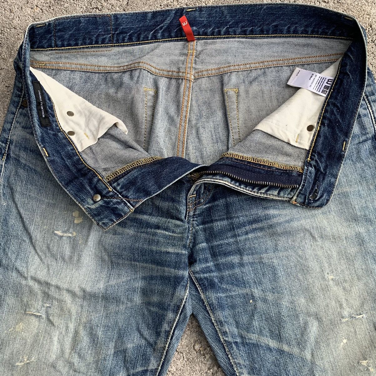Undercover × Uniqlo Vintage Y2K Uniqlo Japanese Paint Distressed Denim Jeans W35 Size US 35 - 10 Thumbnail
