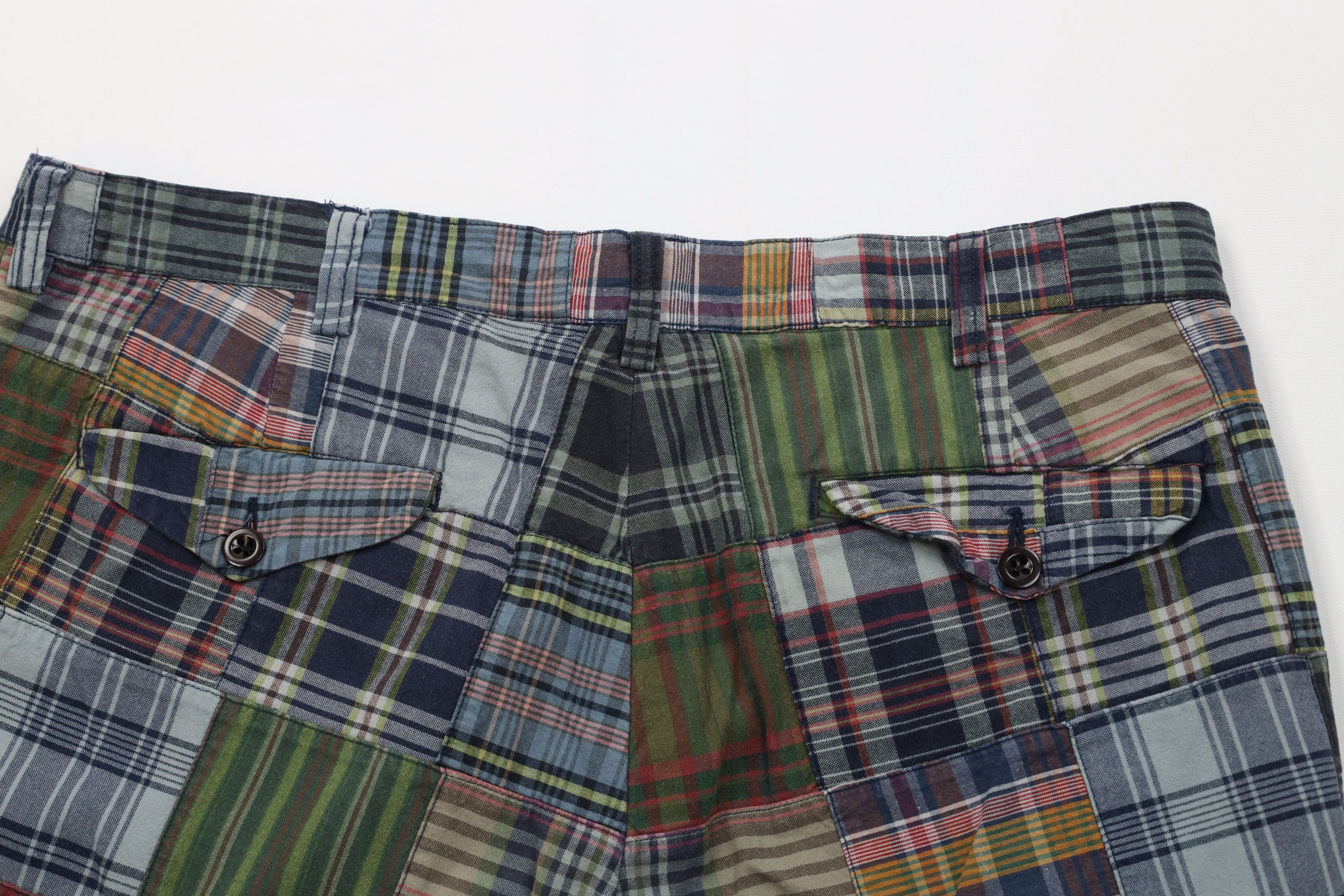 Ralph Lauren Vintage 90s Ralph Lauren Plaid Patchwork Button Fly Shorts Size US 36 / EU 52 - 8 Thumbnail