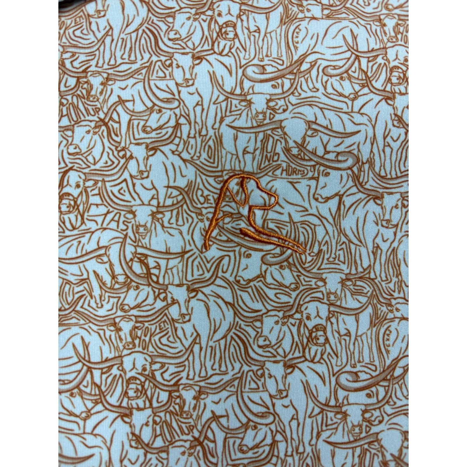 Other Rhoback Texan Polo Shirt XXL Orange Longhorn Mens Texas 0562 Size US XXL / EU 58 / 5 - 2 Thumbnail