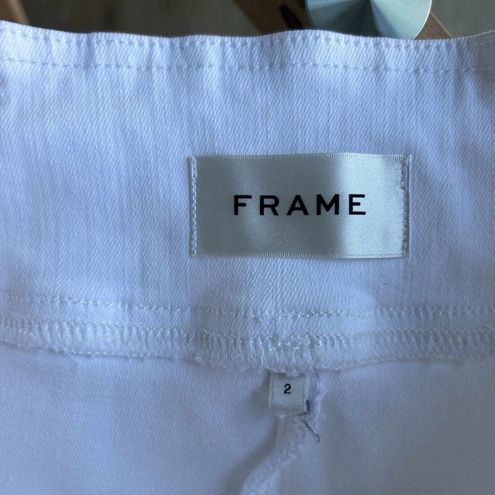 Frame Frame Jeans Womens White Jet Set Wide Leg Pull-On Stretch Hi Size 26" / US 2 / IT 38 - 13 Thumbnail