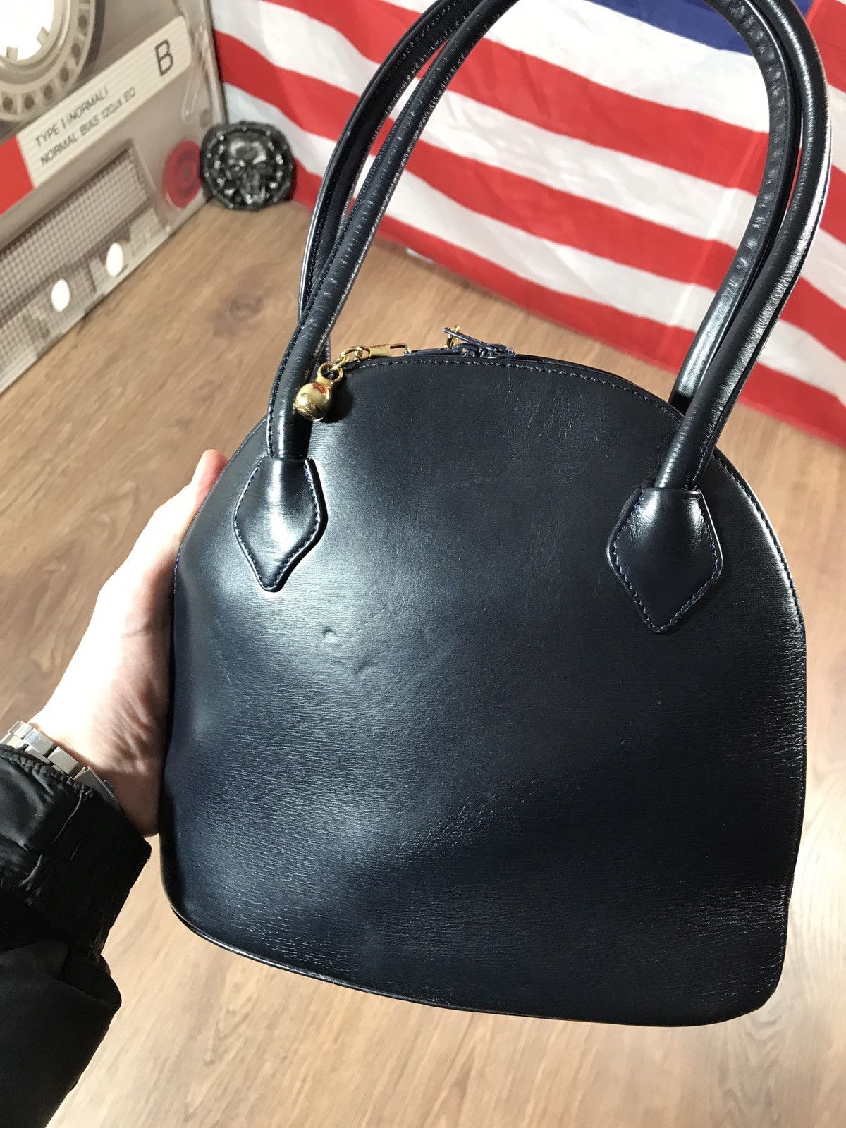 Vintage Philippe Charriol Vintage Leather Handbag France Size ONE SIZE - 7 Thumbnail