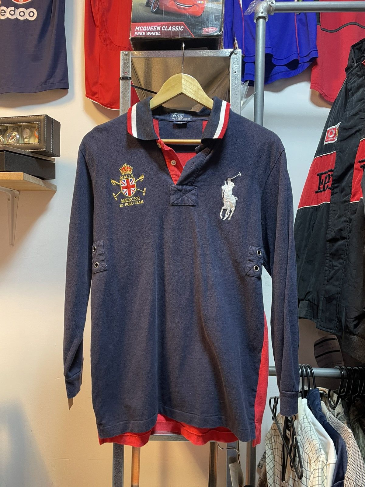 Polo Ralph Lauren Vintage Polo Ralph Lauren Long Sleeves Polo Shirt Size US L / EU 52-54 / 3 - 1 Thumbnail