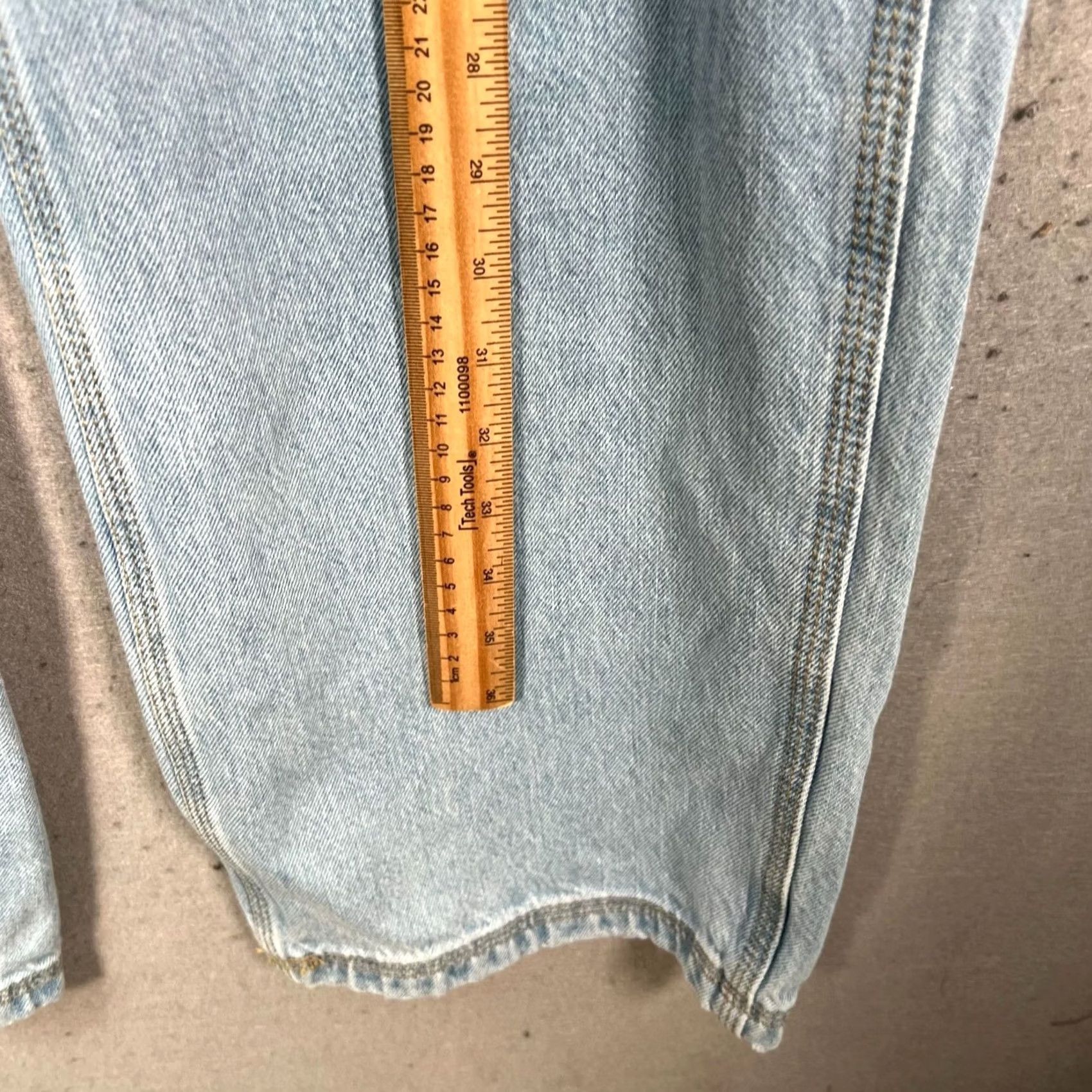 Zara Zara Mens Jeans 30 Blue Light Wash Denim Carpenter Pants 100% Cotton Size US 30 / EU 46 - 6 Thumbnail