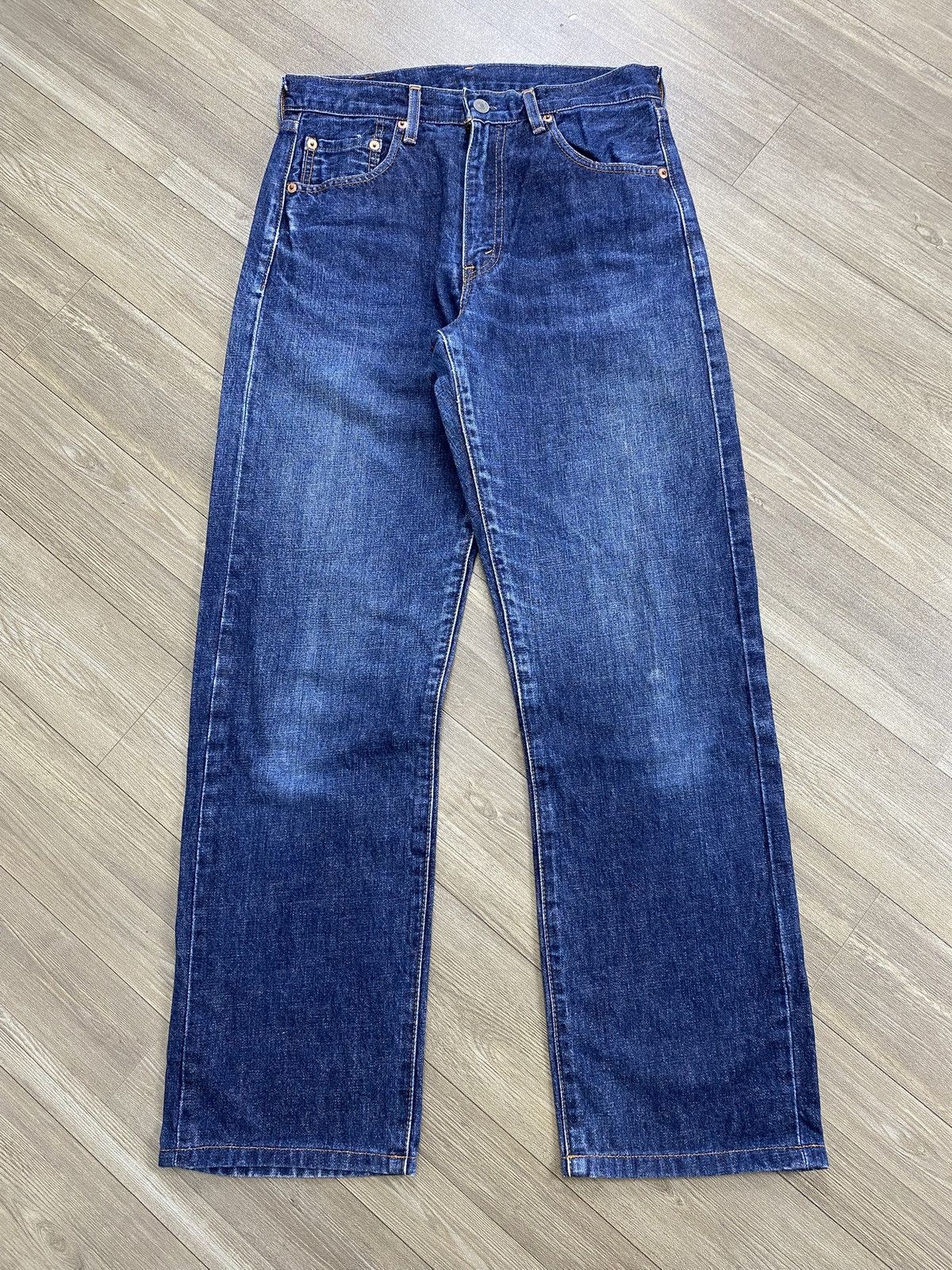Levi's Vintage Levis 502XX 30x36 Selvedge Straight Fit Blue Jeans Size US 30 / EU 46 - 1 Thumbnail