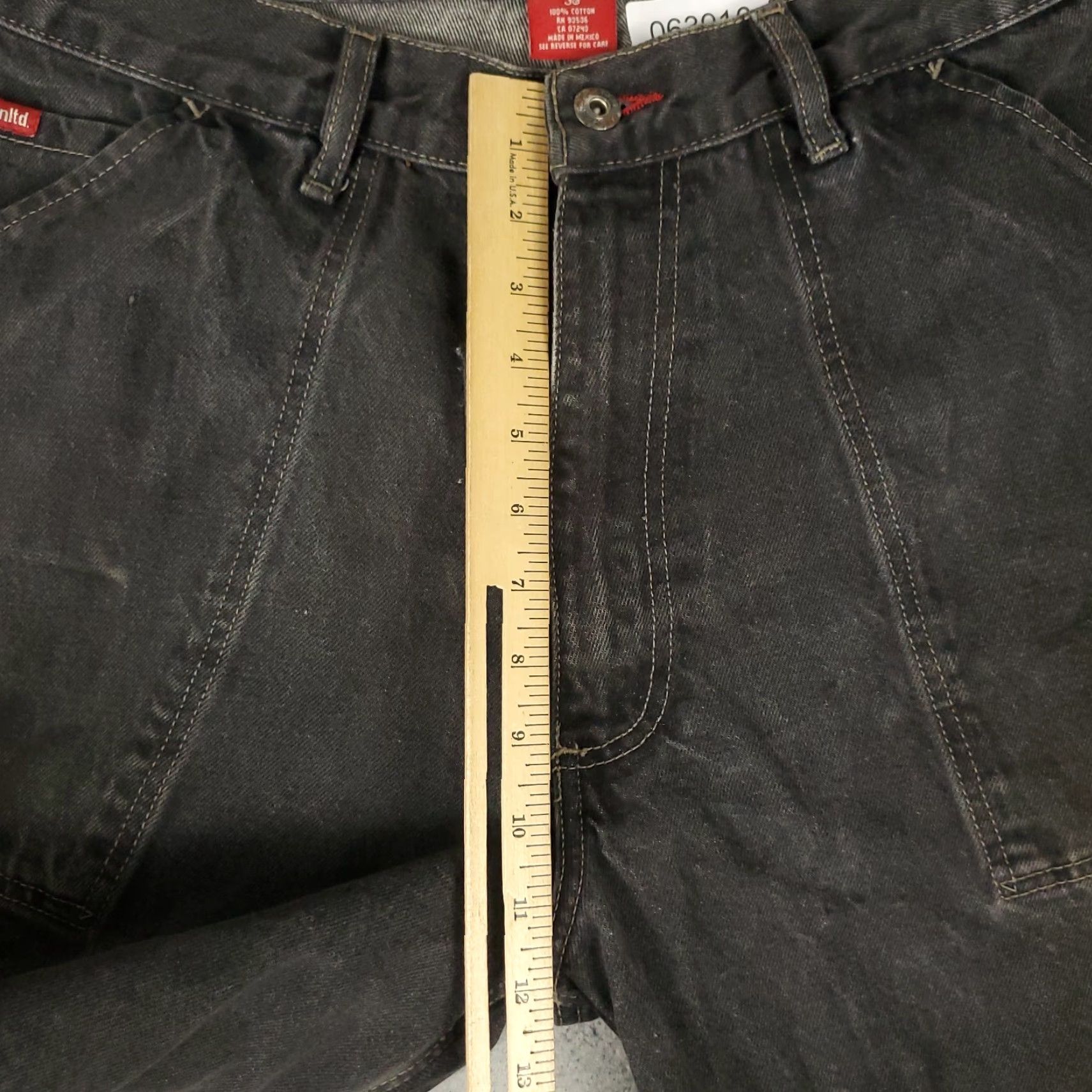 Ecko Unltd. VINTAGE Ecko Unltd Jeans Mens 38x33 Gray Wide Leg Baggy Skater Grunge Y2K Size US 38 / EU 54 - 7 Thumbnail