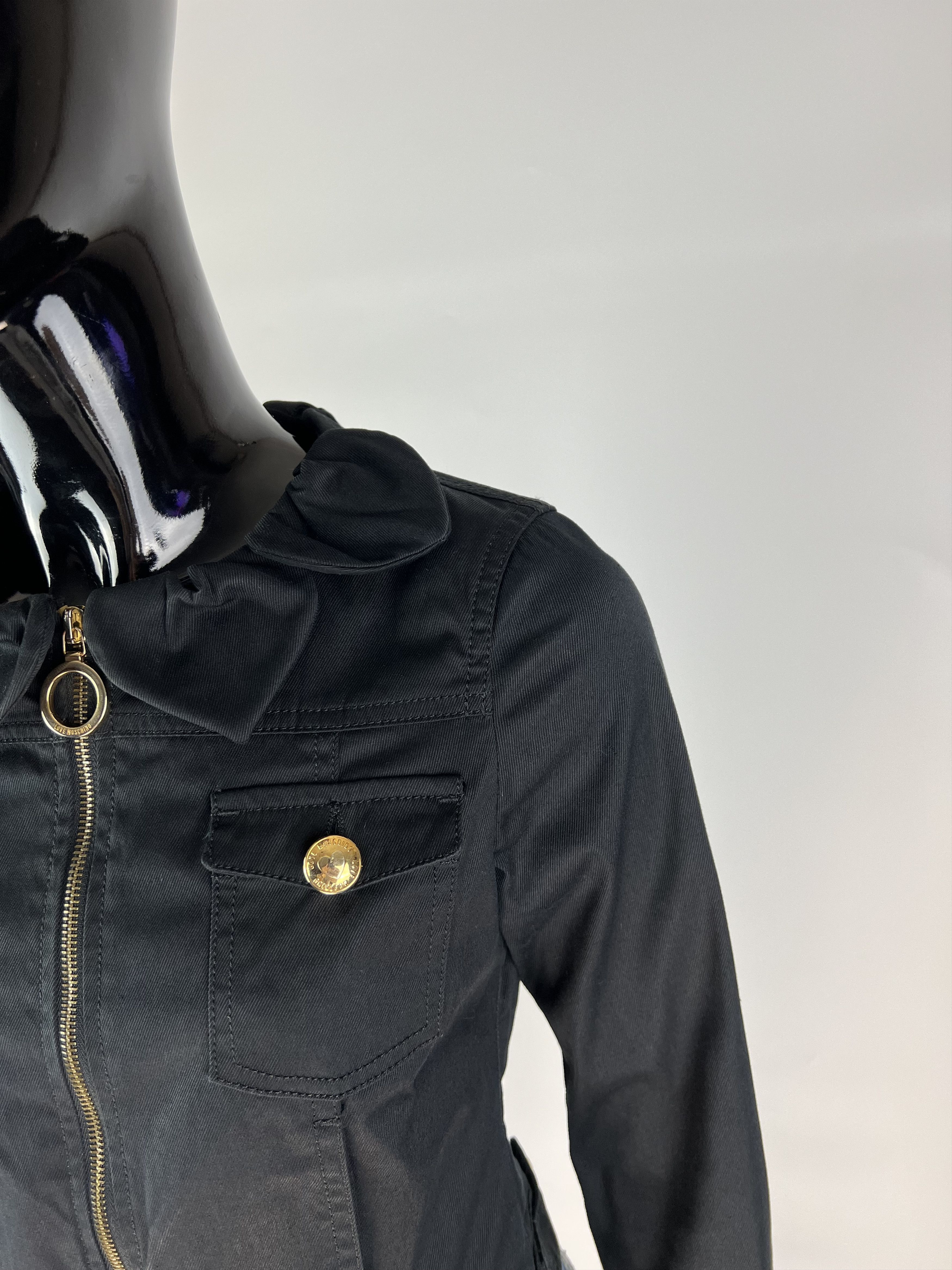 Love Moschino × Moschino Rare Vintage Love Moschino Black Denim Jacket Size S / US 4 / IT 40 - 6 Thumbnail