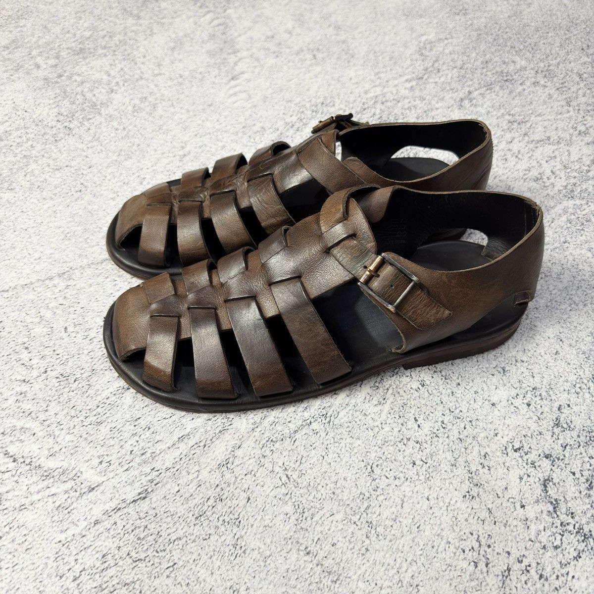 Designer × Handmade Zeha Berlin 812 Mens Sandals size 44 US11 UK10 29cm Size US 11 / EU 44 - 13 Thumbnail
