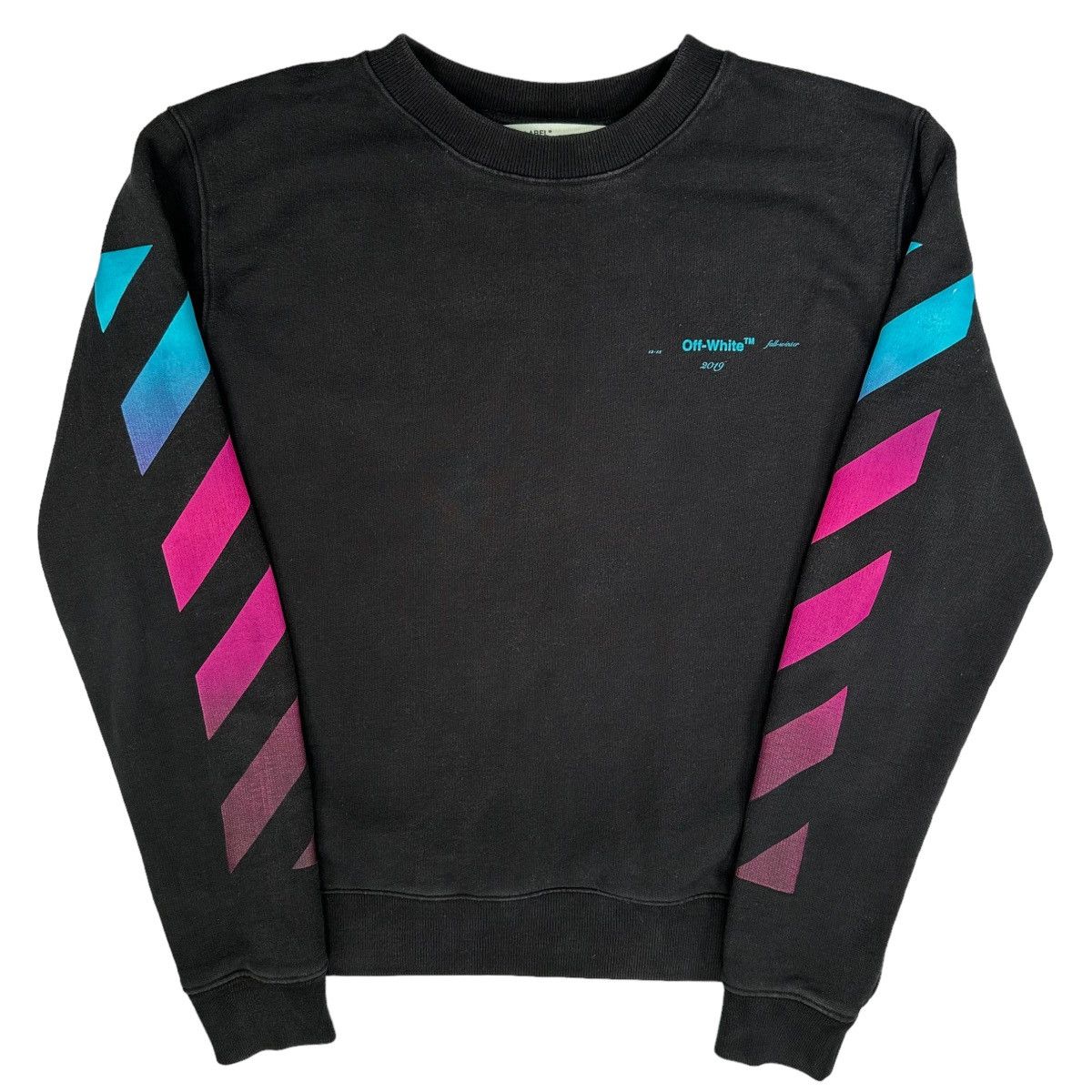 Off white blue and pink sweatshirt sale