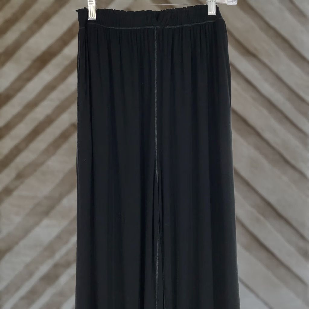 Free People FREE PEOPLE Women’s Pants S Black Elastic Waist Pull-On Lounge Pants Size 28" / US 6 / IT 42 - 1 Thumbnail