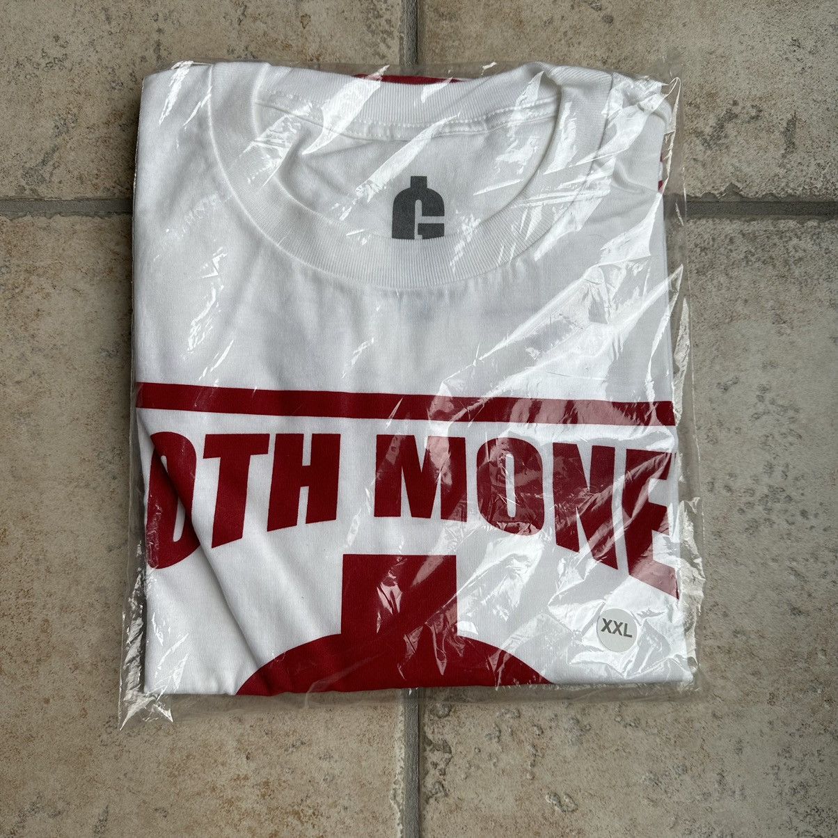 image of Goth&money Goth Money Records Goth Luv Box Logo Tee White Size Xxl, Men's