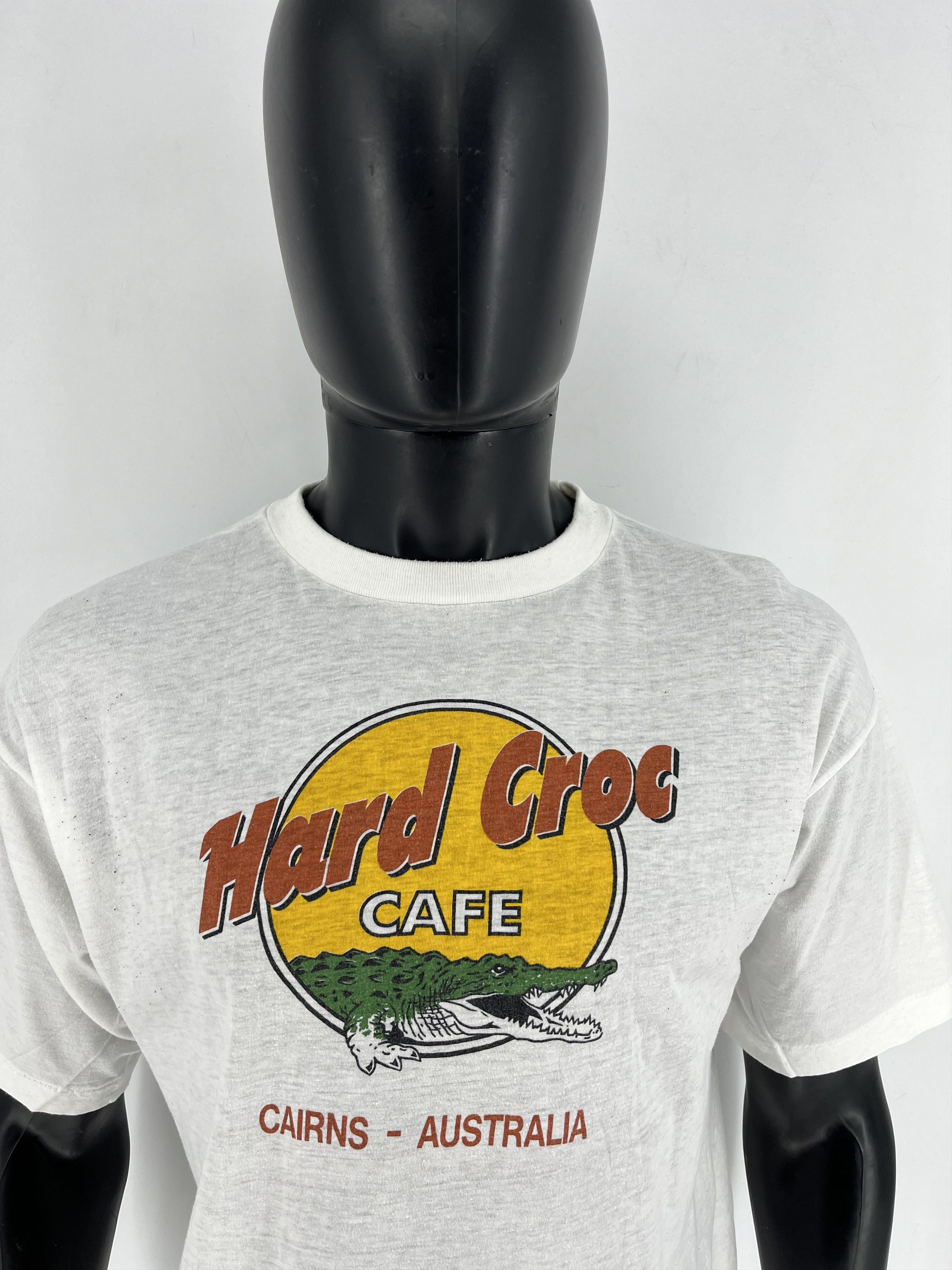 Band Tees Vintage 80/90’s Hard Croc Cafe Cairns Australia Print Thin Size US XL / EU 56 / 4 - 10 Thumbnail