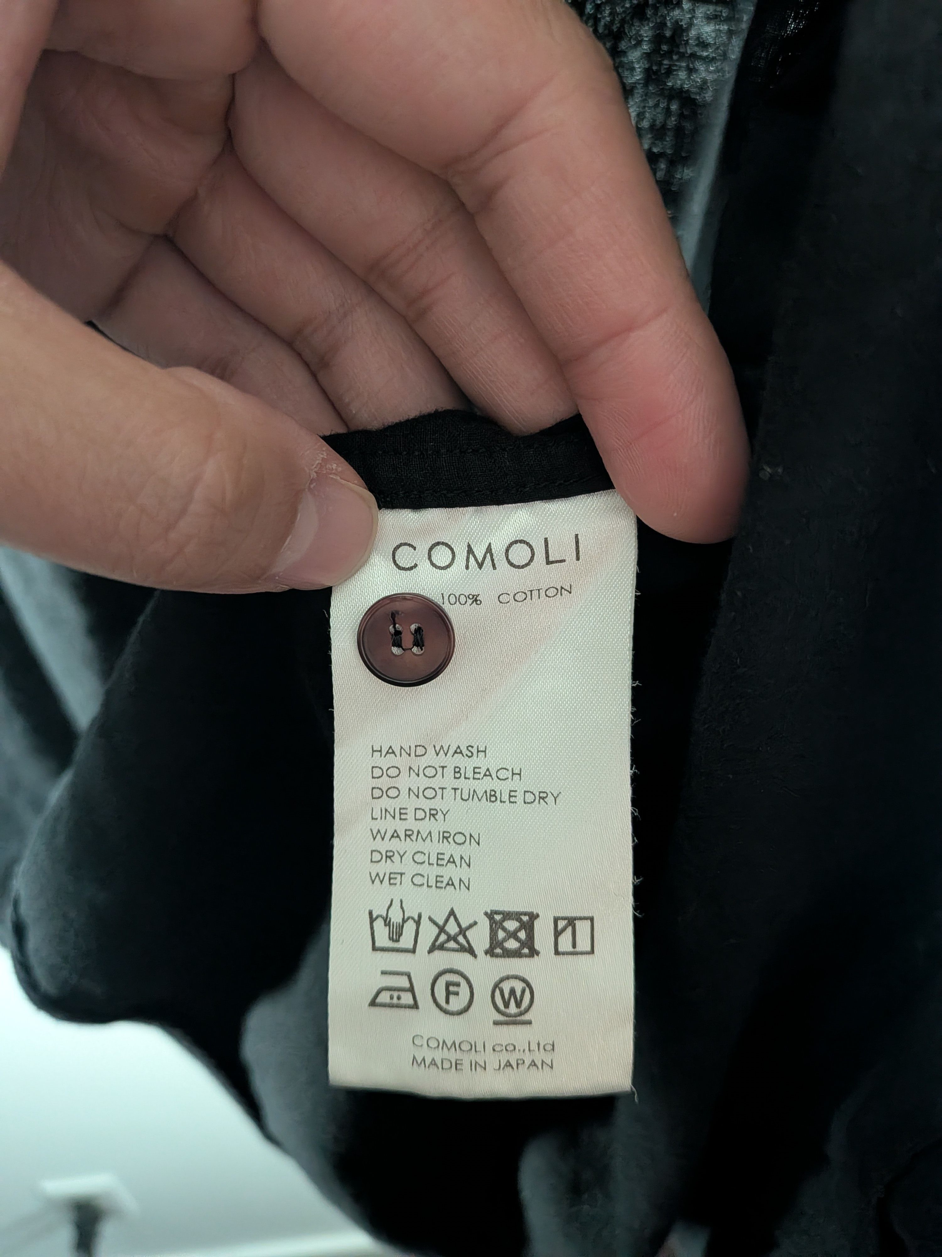 Comoli Comoli Khadi Button Up Shirt Black Size US M / EU 48-50 / 2 - 7 Thumbnail