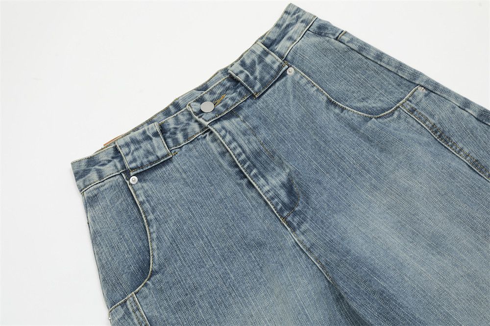 Japanese Brand American retro high street trend washed scimitar jeans Size US 32 / EU 48 - 4 Thumbnail