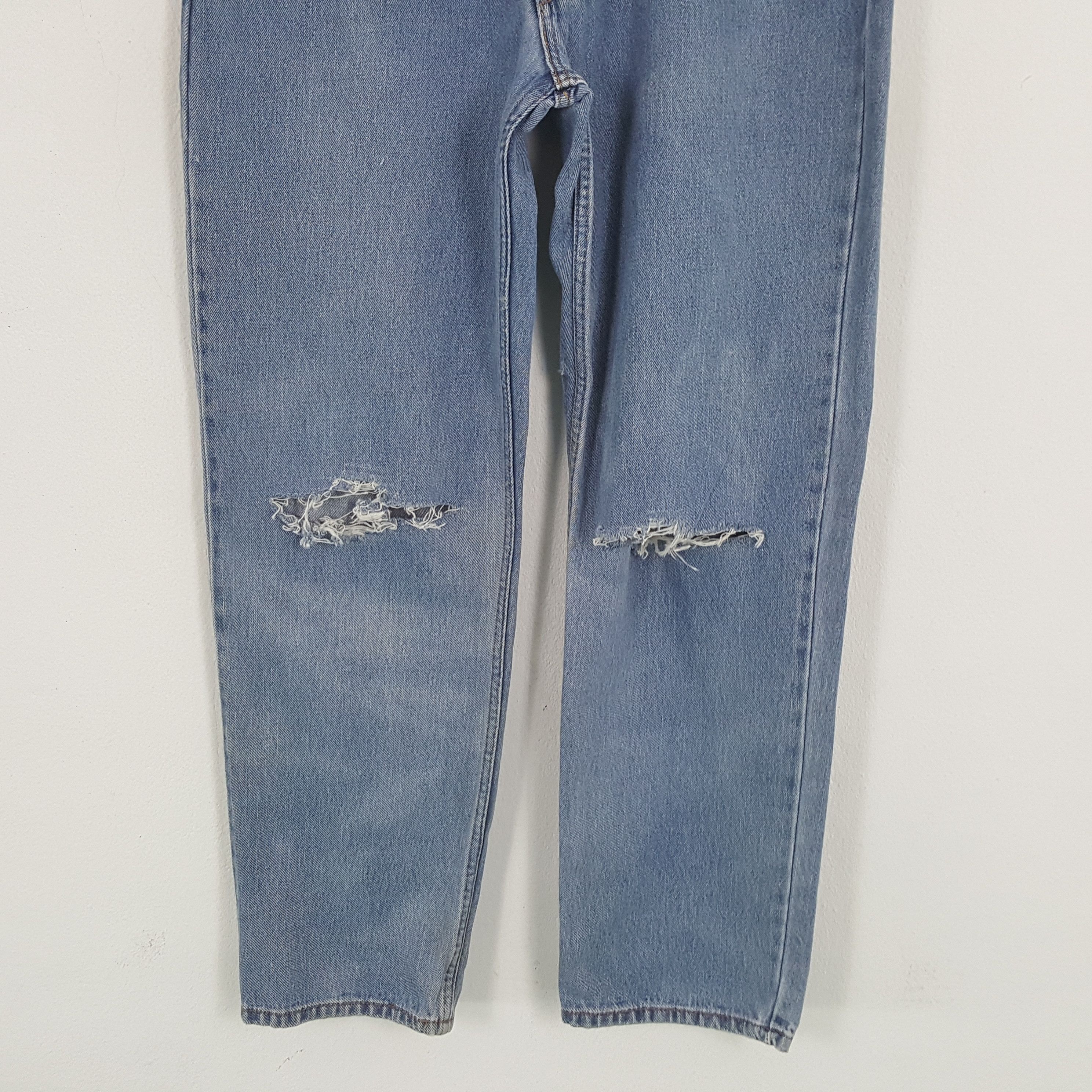 Levi's × Vintage LEVI'S Streetwear Style Distressed JEANS Size US 35 - 3 Thumbnail