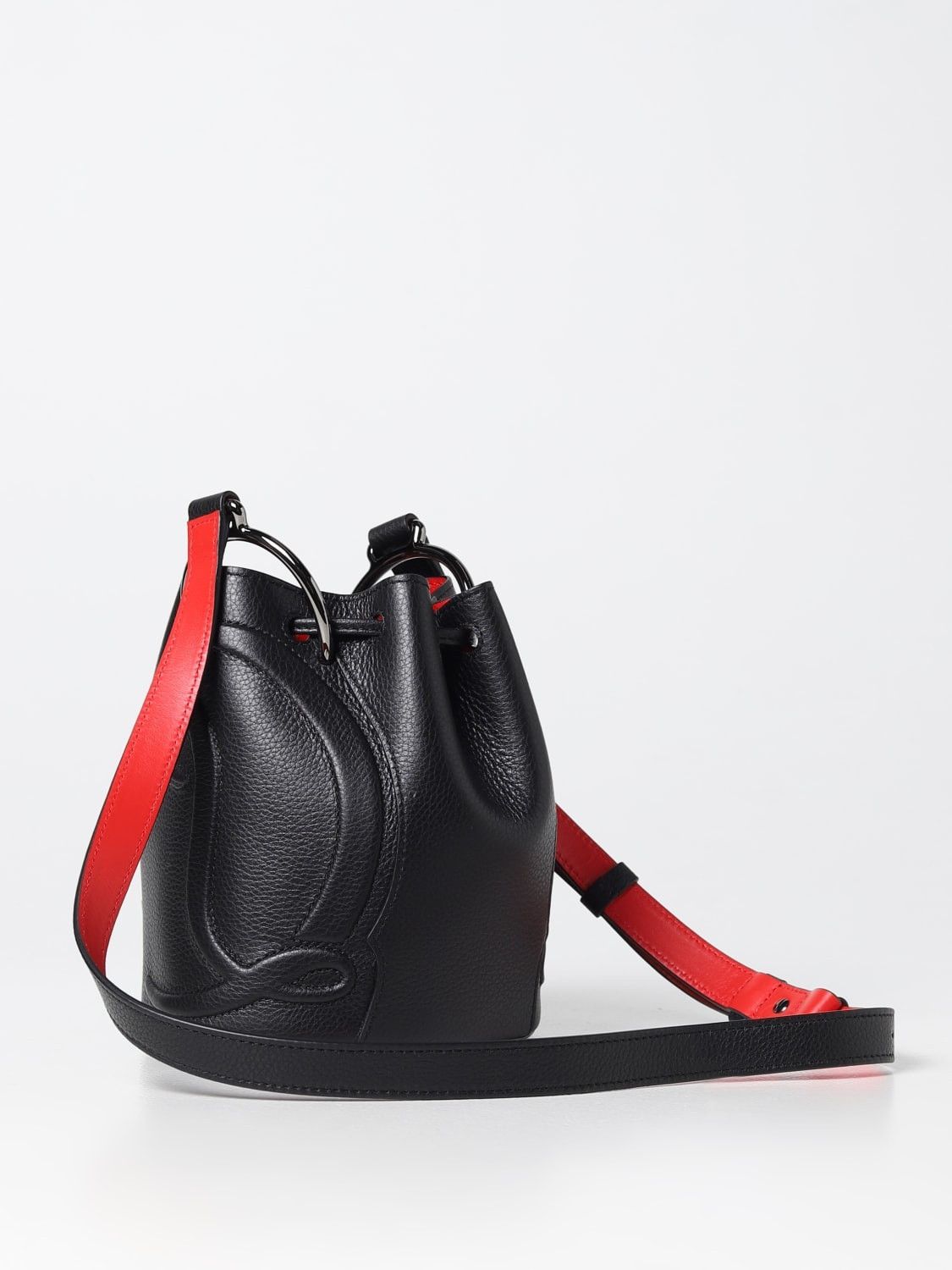 Christian Louboutin o1s1wg110125 Size:OS/Side Leather Bucket Bag in Black Size ONE SIZE - 2 Thumbnail