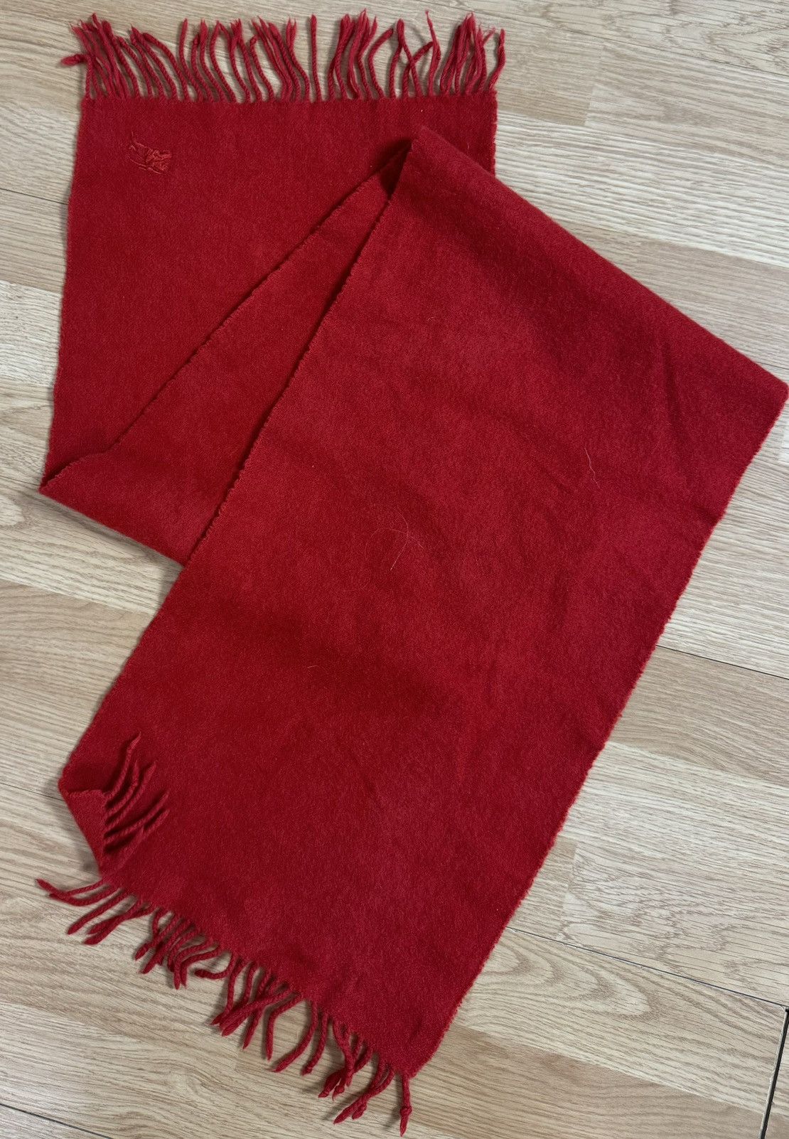 Burberry Burberry’s Burberry vintage cashmere red scarf scarves Size ONE SIZE - 6 Thumbnail