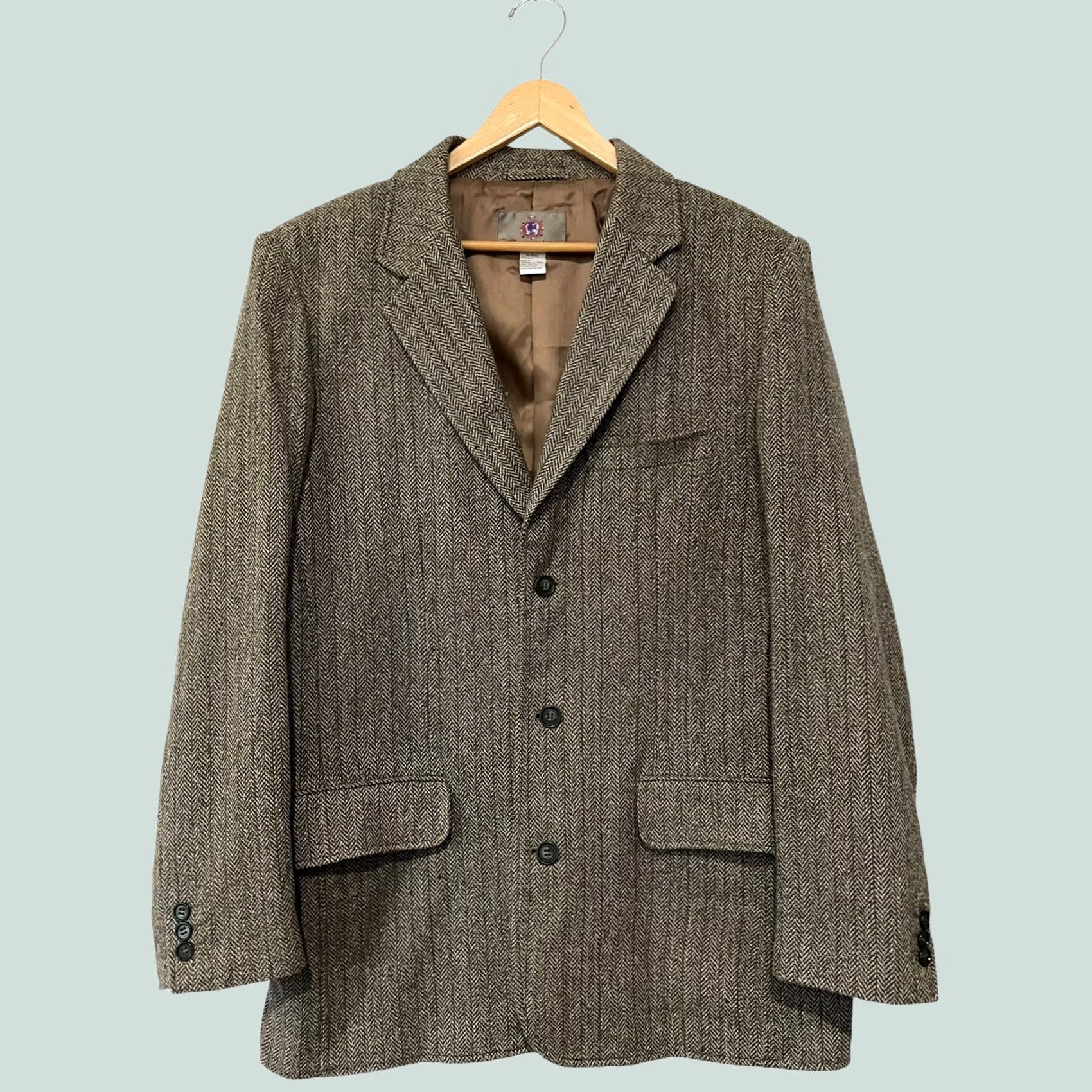 The Territory Ahead The Territory Ahead Blazer Mens L Silk Tweed Herringbone Single Vent Sport Coat Jacket Size 42R - 1 Thumbnail