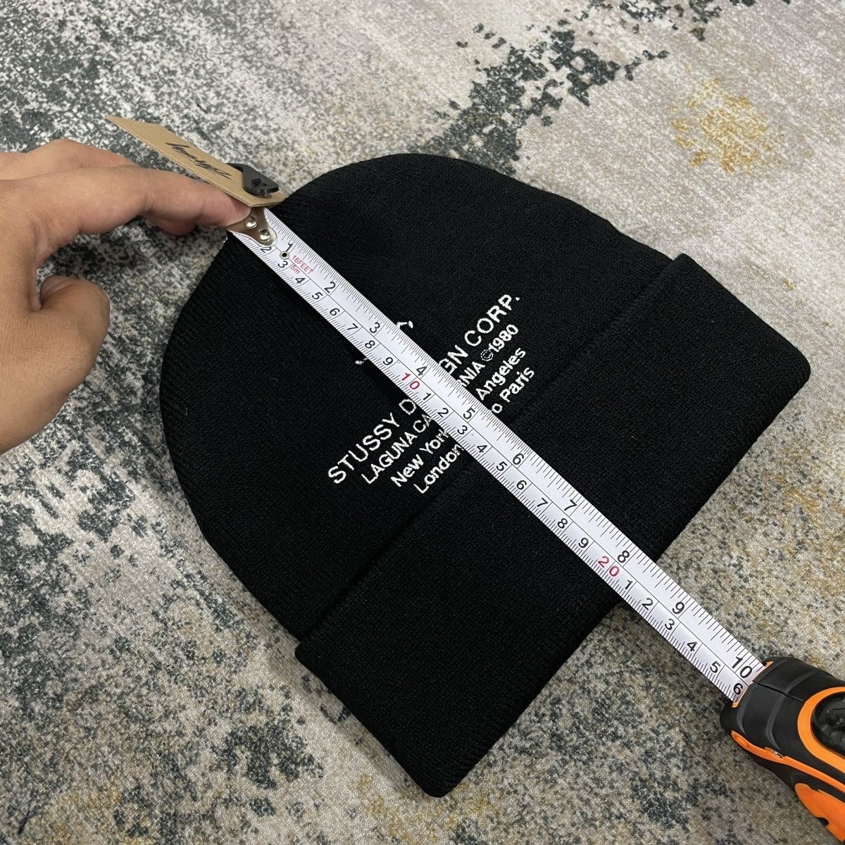 Stussy STUSSY DESIGN CORP CUFF BEANIE // BLACK Size ONE SIZE - 2 Thumbnail