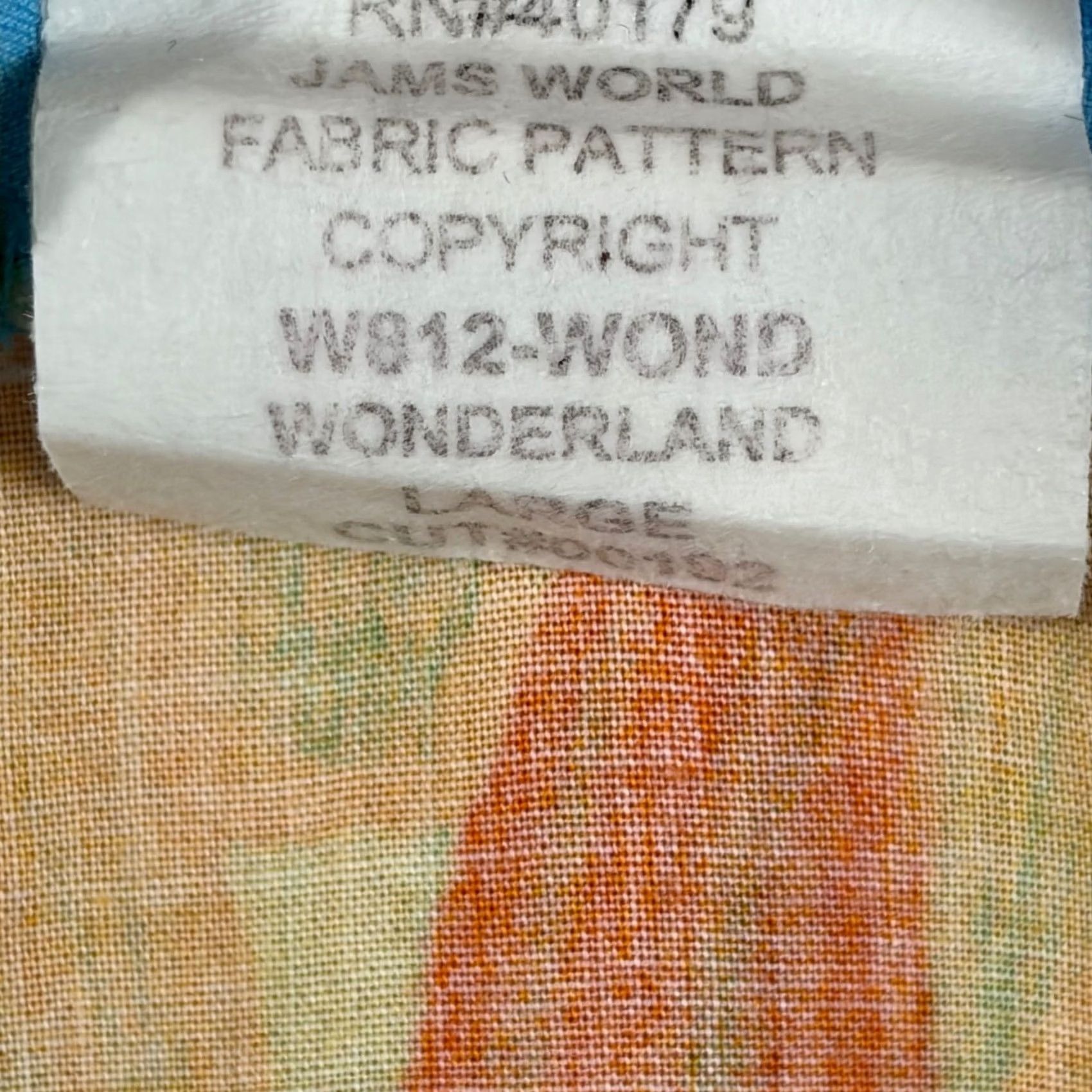 Jams World VINTAGE Jams World Wonderland Floral Wrap Skirt Blue Orange Rayon Made in Hawaii Large Size 36" / US 14 / IT 50 - 6 Thumbnail