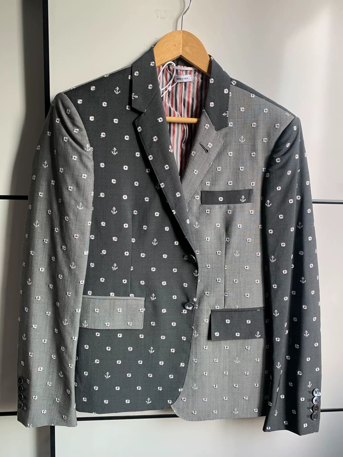 Thom Browne Thom Browne Anchor Embroidery Blazer Size US S / EU 44-46 / 1 - 1 Thumbnail