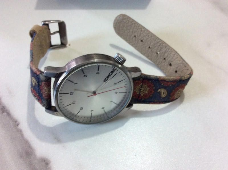Komono Komono ladies silver dial leather strap watch Size ONE SIZE - 2 Thumbnail