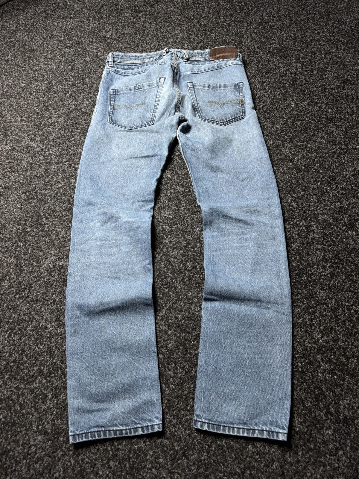 Diesel Luxury 00s Y2K Diesel Belther Straight Punk Rock Denim Jeans Size US 29 - 12 Thumbnail