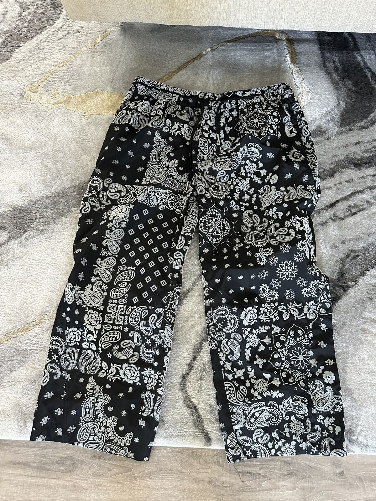 Kith Kith Flocked Deconstructed Bandana Paisley Size L NEW | Grailed
