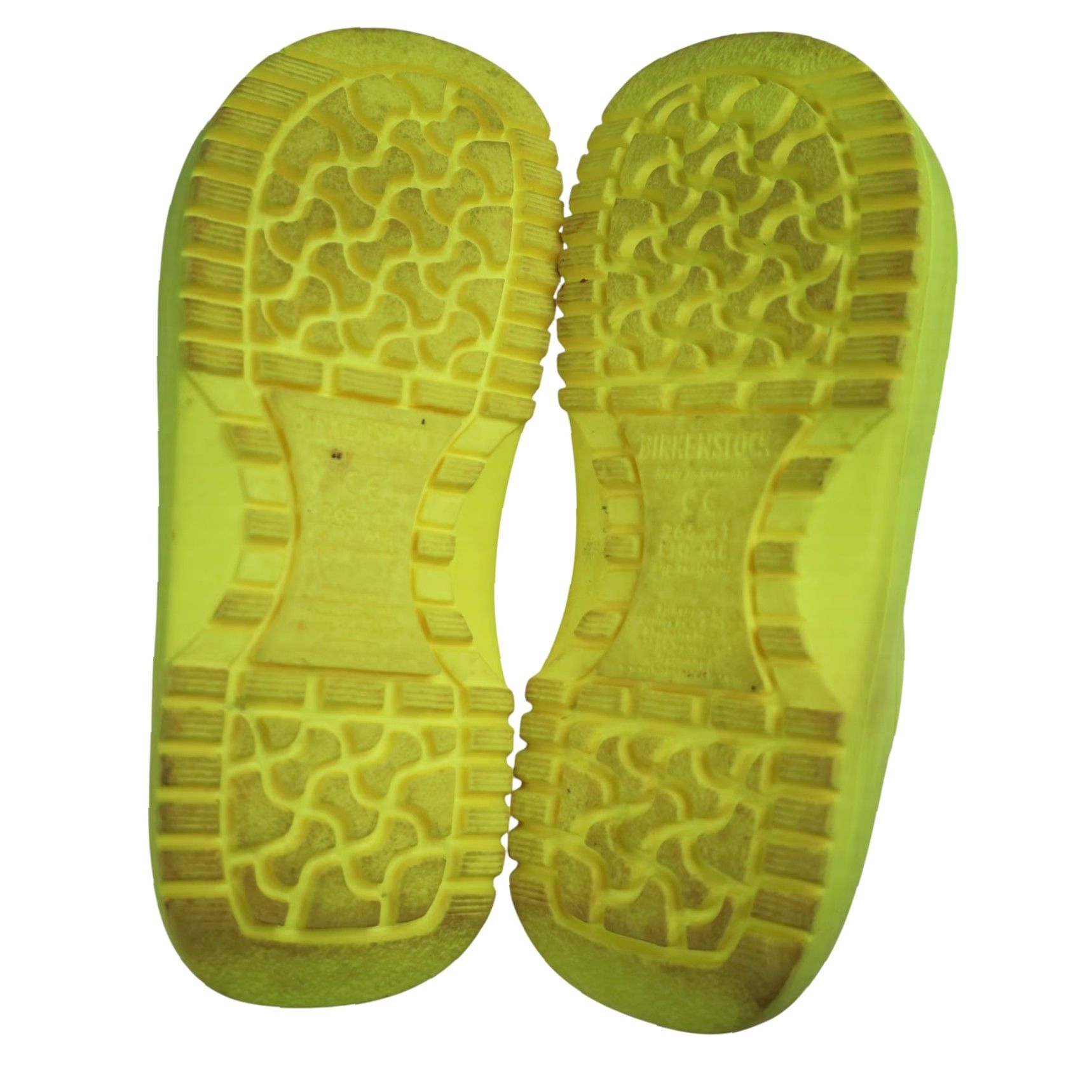 Birkenstock Birkenstock Super-Birki Womens 10 / Mens 8 Rubber Clogs Yellow VINTAGE? Size US 10 / IT 40 - 5 Thumbnail