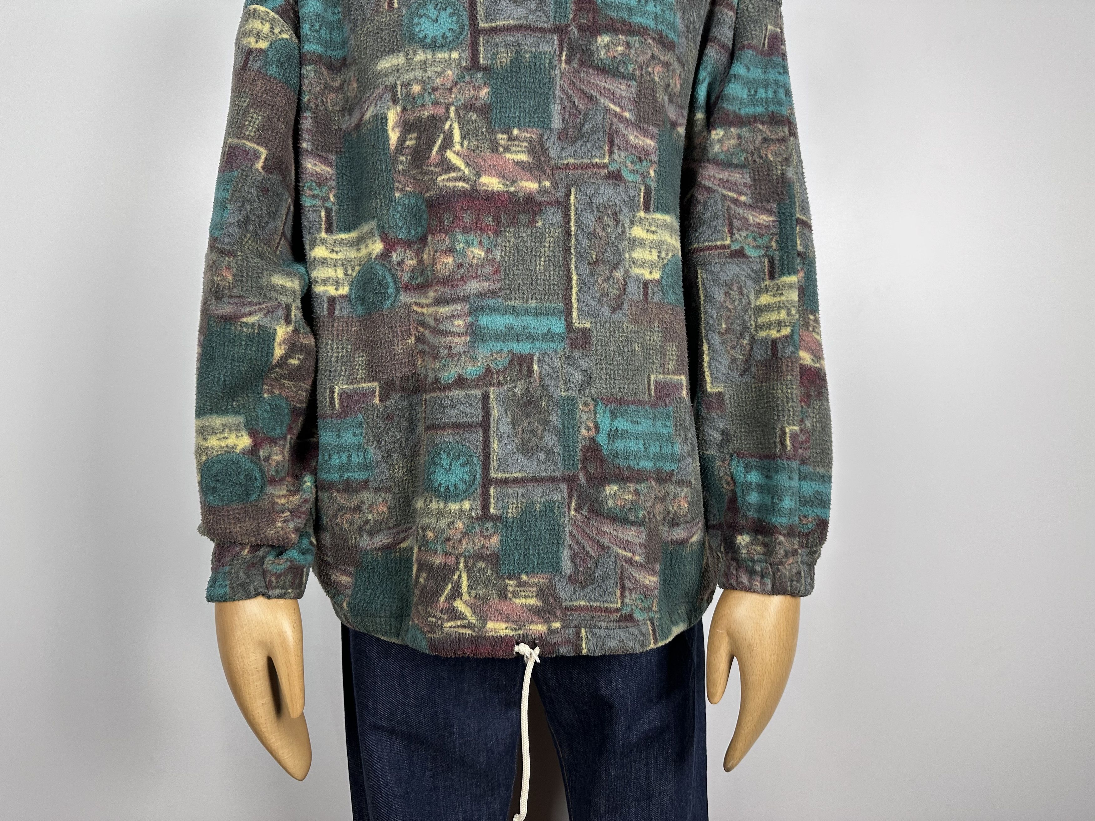 Vintage vintage FLEECE sweater 1/2 Zip Size L rare retro 90s jumper Size US L / EU 52-54 / 3 - 4 Thumbnail