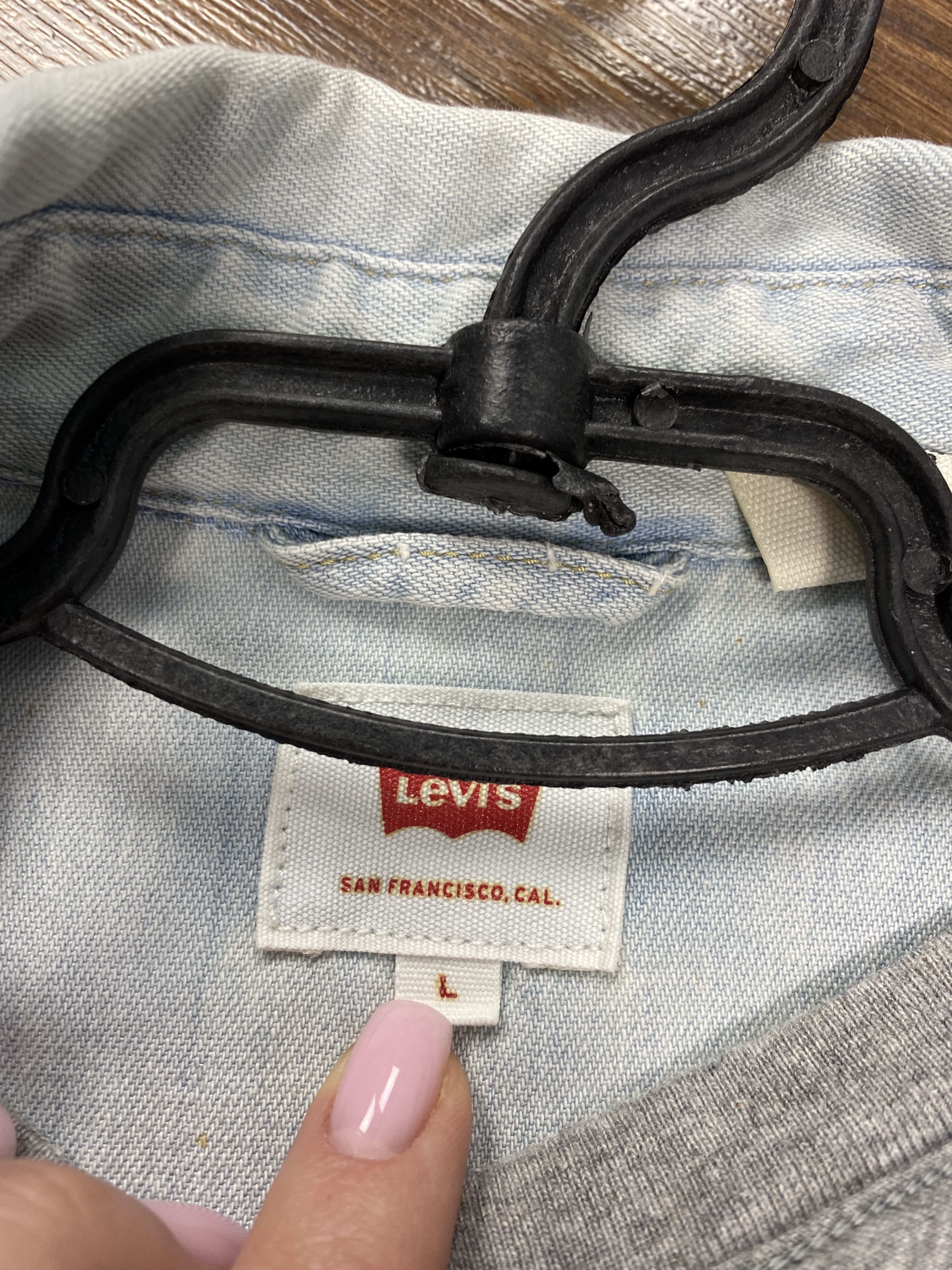 Levi's × Levi's Vintage Clothing Levi's Vintage Mens Denim Shirt Jeans Size US L / EU 52-54 / 3 - 4 Thumbnail