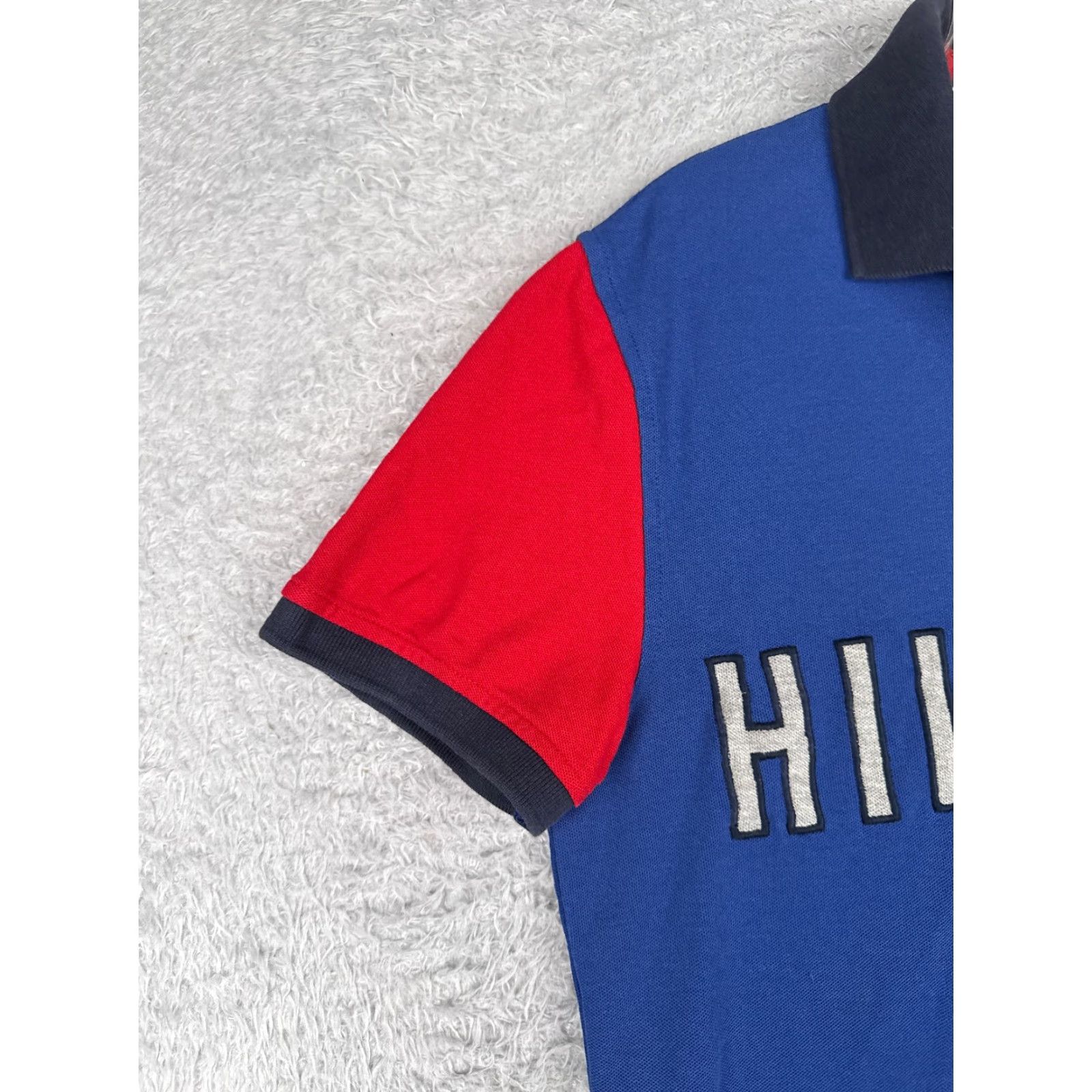 Tommy Hilfiger Tommy Hilfiger Polo Shirt Men Medium Multicolor Colorblock Slim Cotton 90s Look Short Sleeve Golf Rugby Size US M / EU 48-50 / 2 - 3 Thumbnail