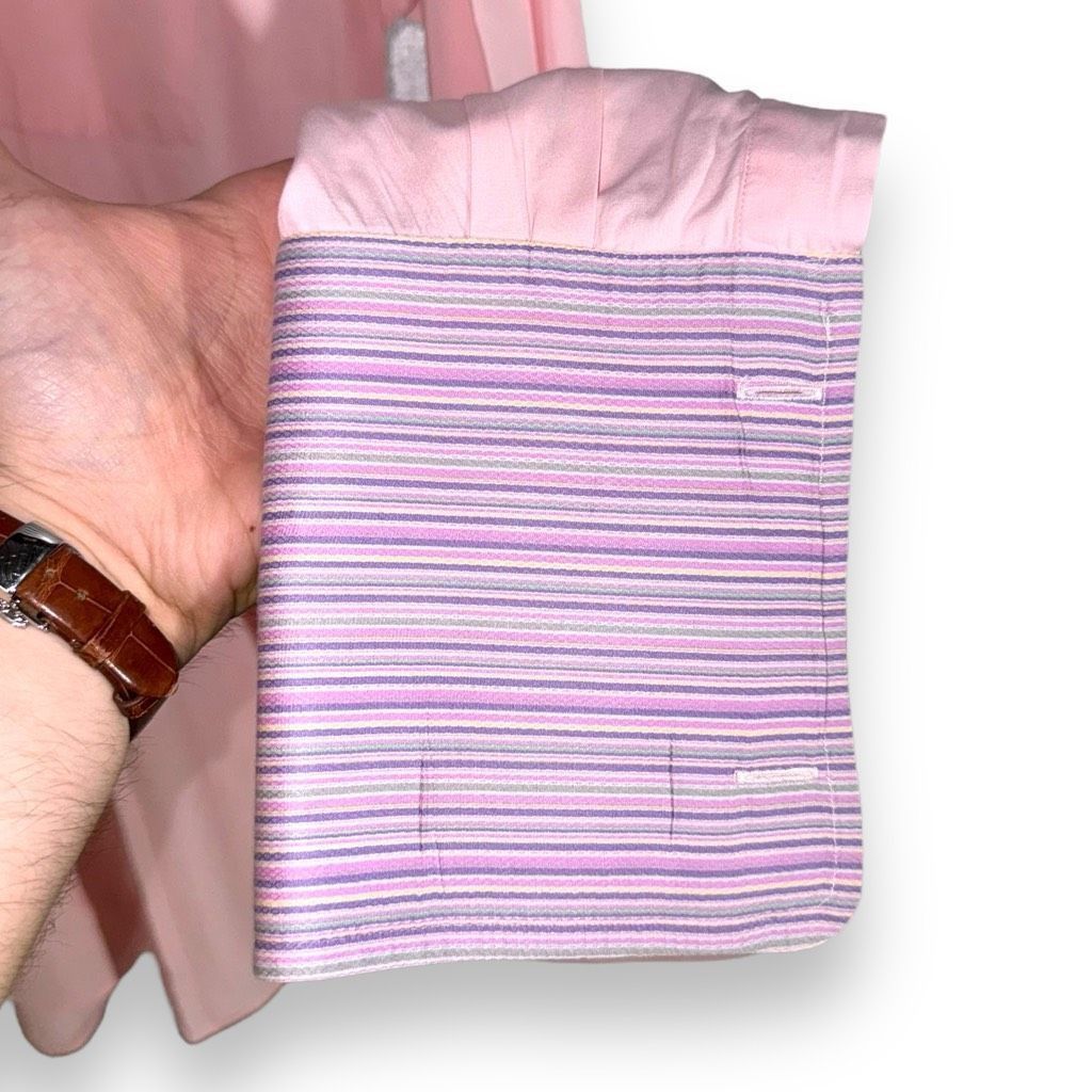 Paul Smith Pink Paul Smith Spread Collar French Cuff Dress Shirt M 16 Size US M / EU 48-50 / 2 - 5 Thumbnail
