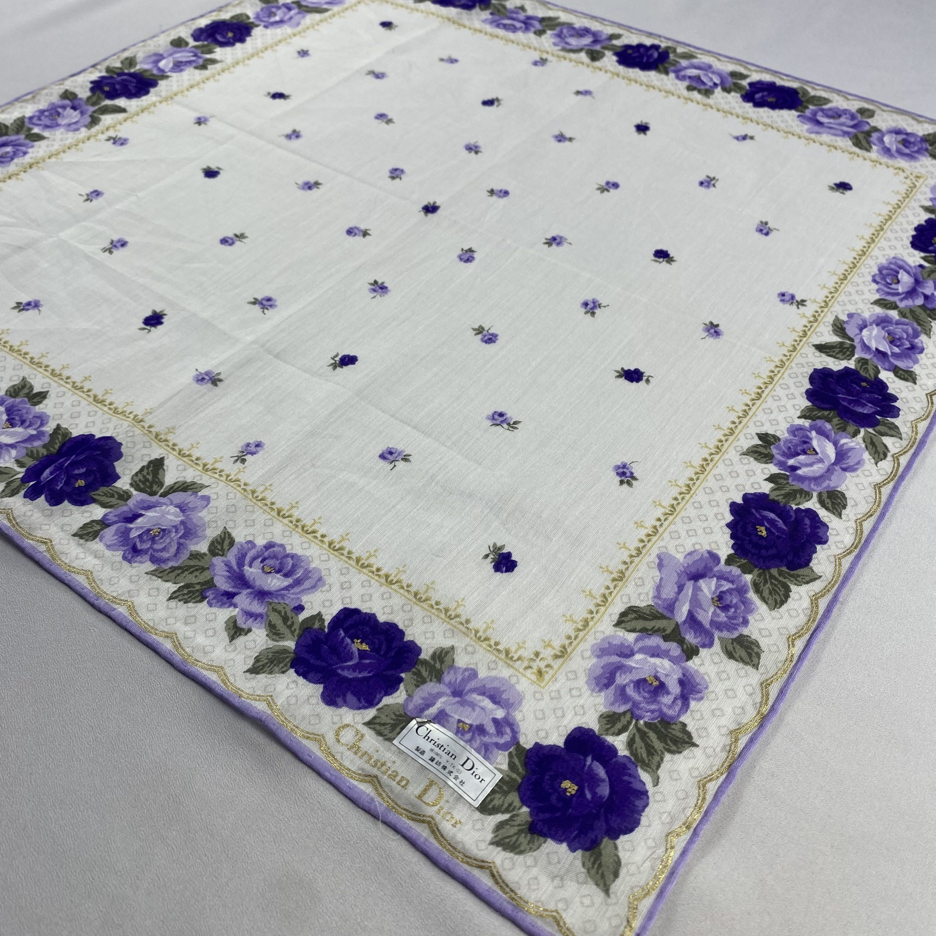 Vintage NWT Christian Dior Monsieur Handkerchief / Neckerchief-P1246 Size ONE SIZE - 2 Thumbnail