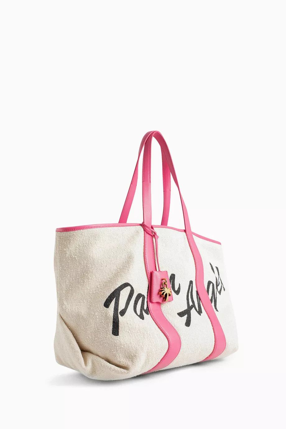 Palm Angels o1y1125 Size : OS / Logo Handbag in White/Pink Size ONE SIZE - 3 Thumbnail