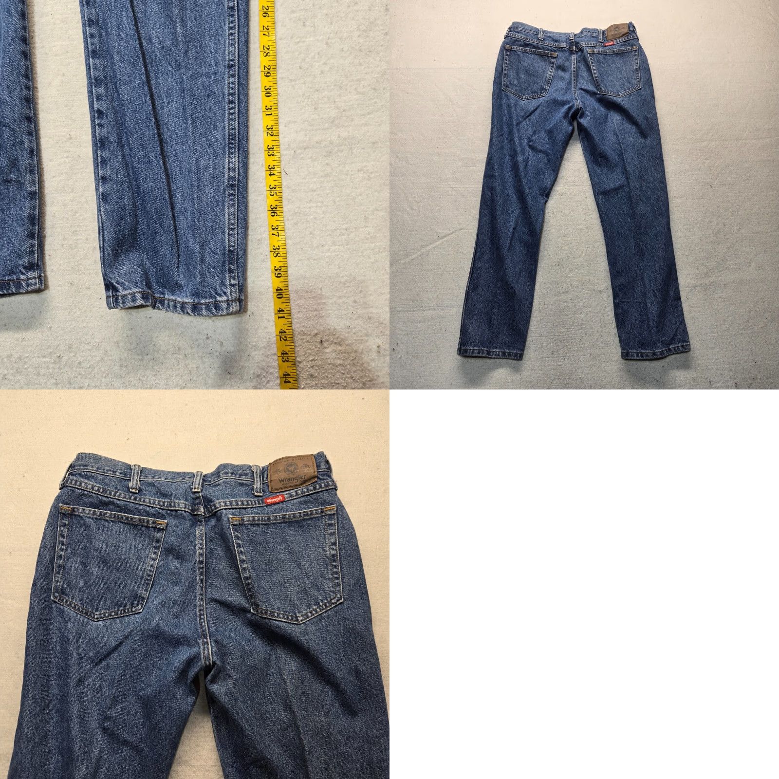 Wrangler Wrangler Jeans Denim Pants Regular Fit Adult Men's Size 36 x 29 Blue Size US 36 / EU 52 - 8 Thumbnail