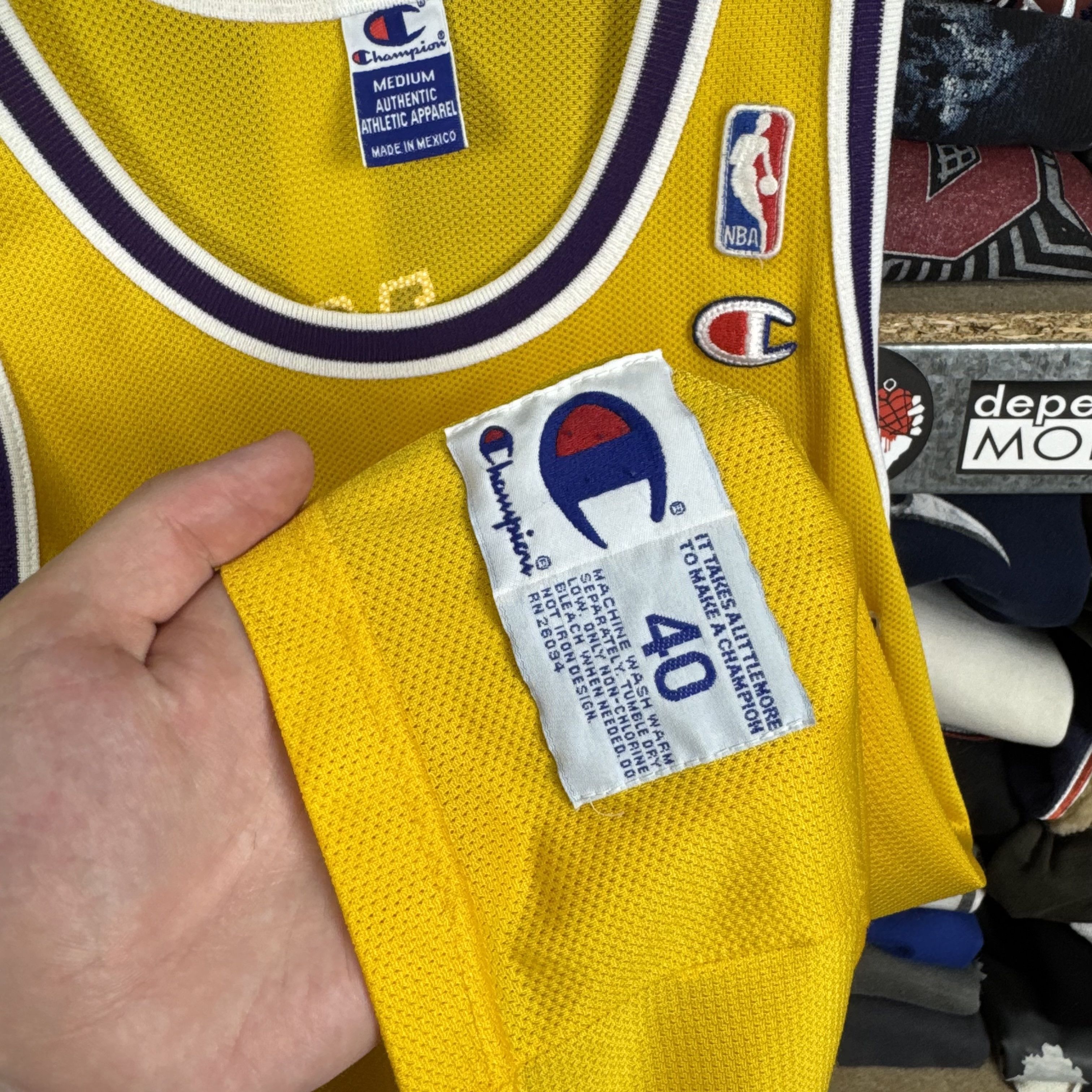 Champion × NBA × Vintage CHAMPION NBA LOS ANGELES LAKERS #73 DENNIS RODMAN JERSEY Size US M / EU 48-50 / 2 - 7 Thumbnail