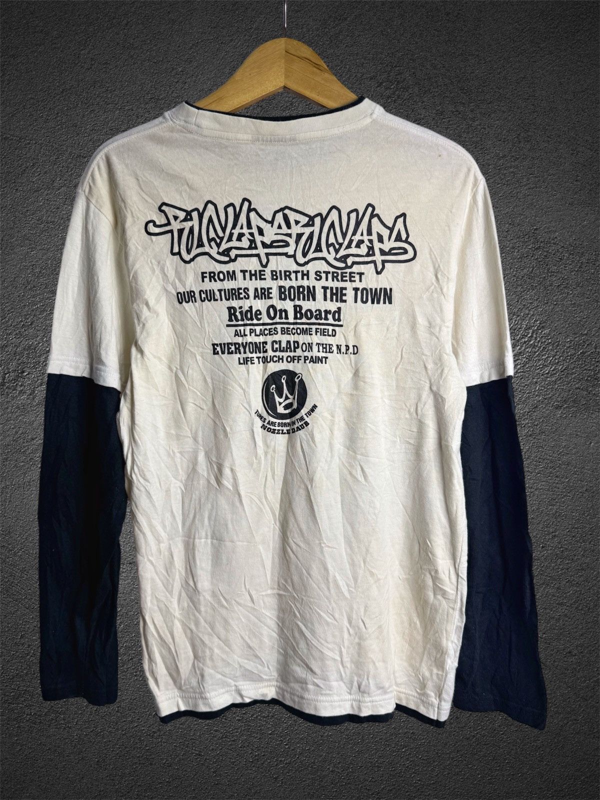 Tornado Mart Double Layers Poem Art Oblo Long Sleeve Hysteric styled Size US M / EU 48-50 / 2 - 2 Thumbnail