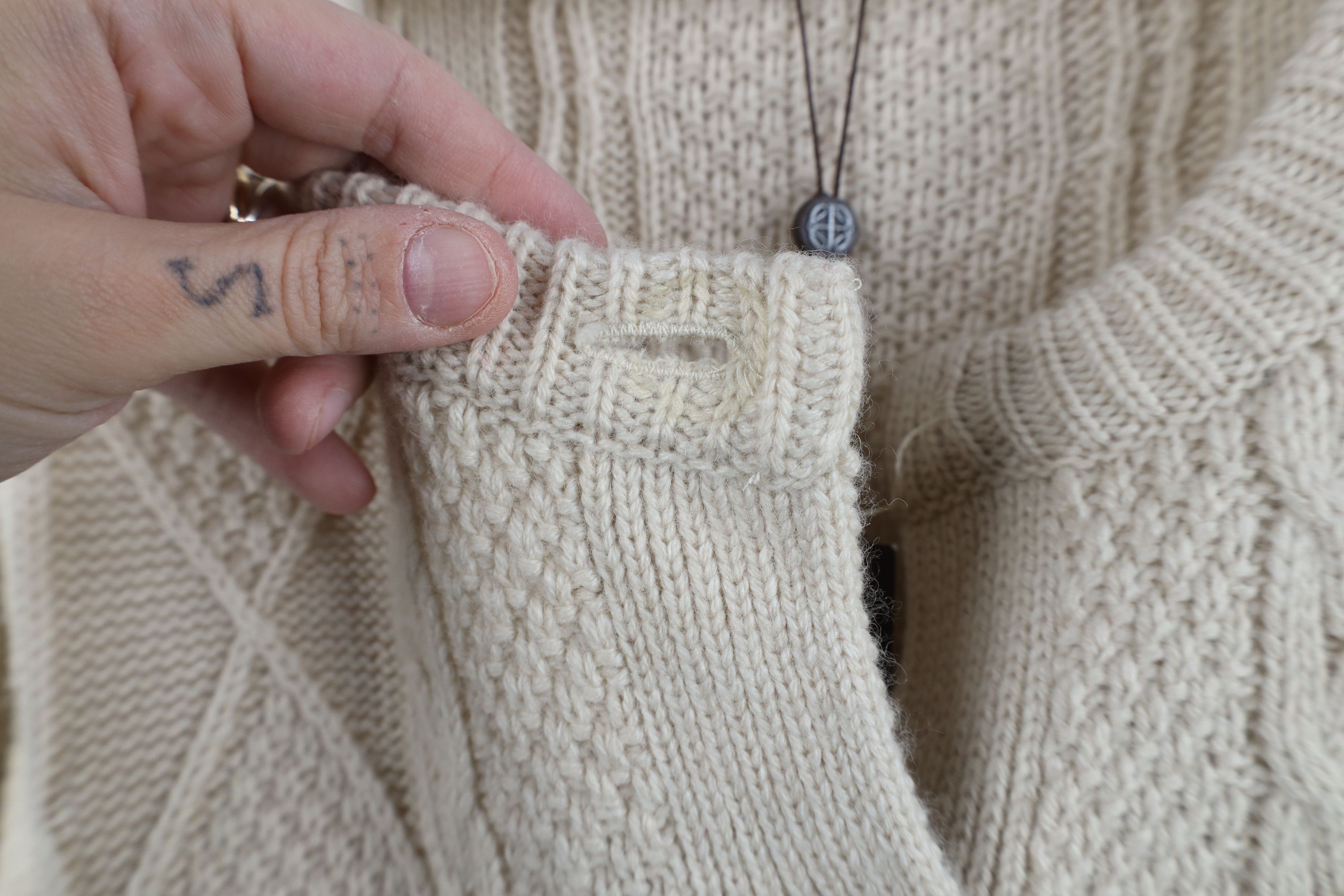 Vintage Deadstock Vintage Y2K Streetwear Wool Fisherman Sweater Size M / US 6-8 / IT 42-44 - 10 Thumbnail