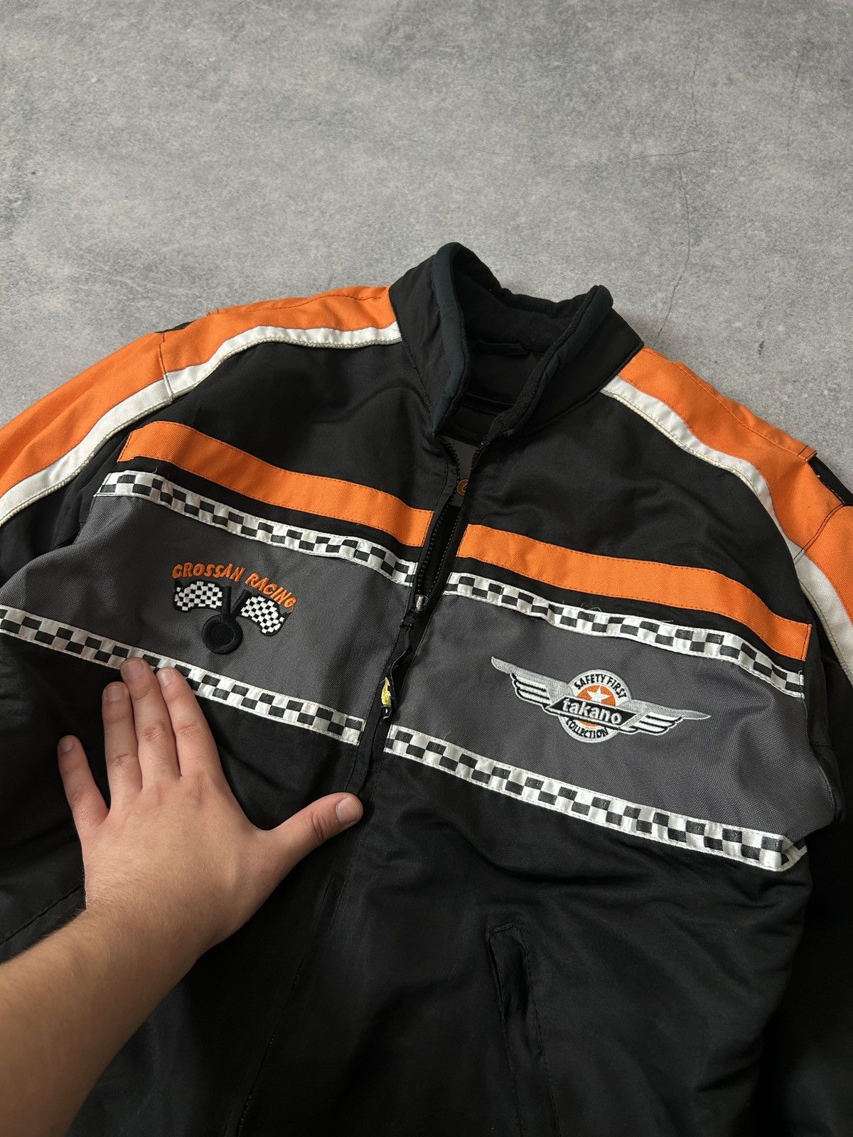 Japanese Brand Vintage Takano Racing big logo bomber jacket mens Size US M / EU 48-50 / 2 - 4 Thumbnail